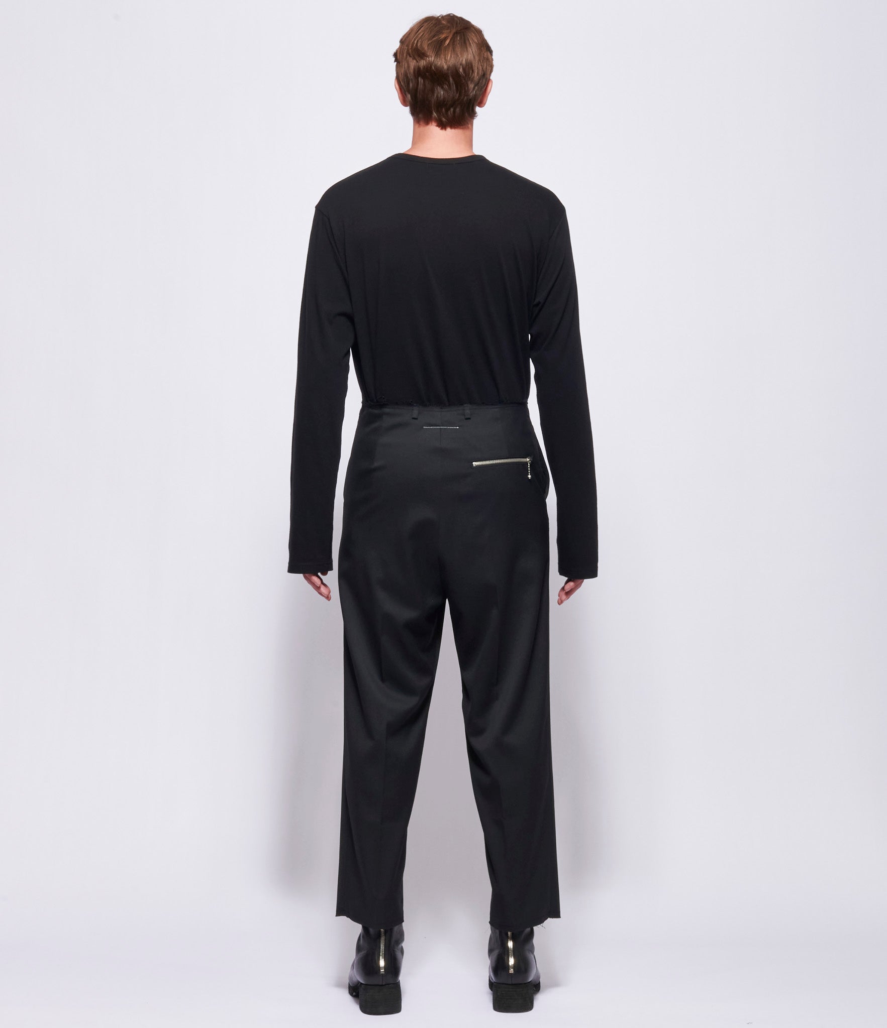 MM6 Maison Margiela Mens Raw Edge Waist Pants