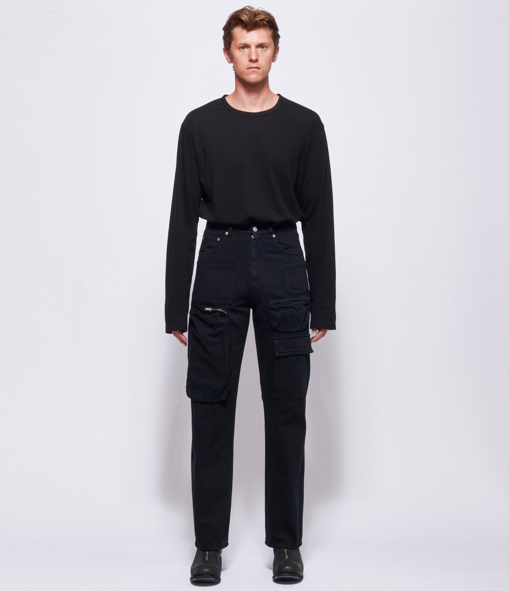 MM6 Maison Margiela Mens Black Denim 5 Pocket Pants