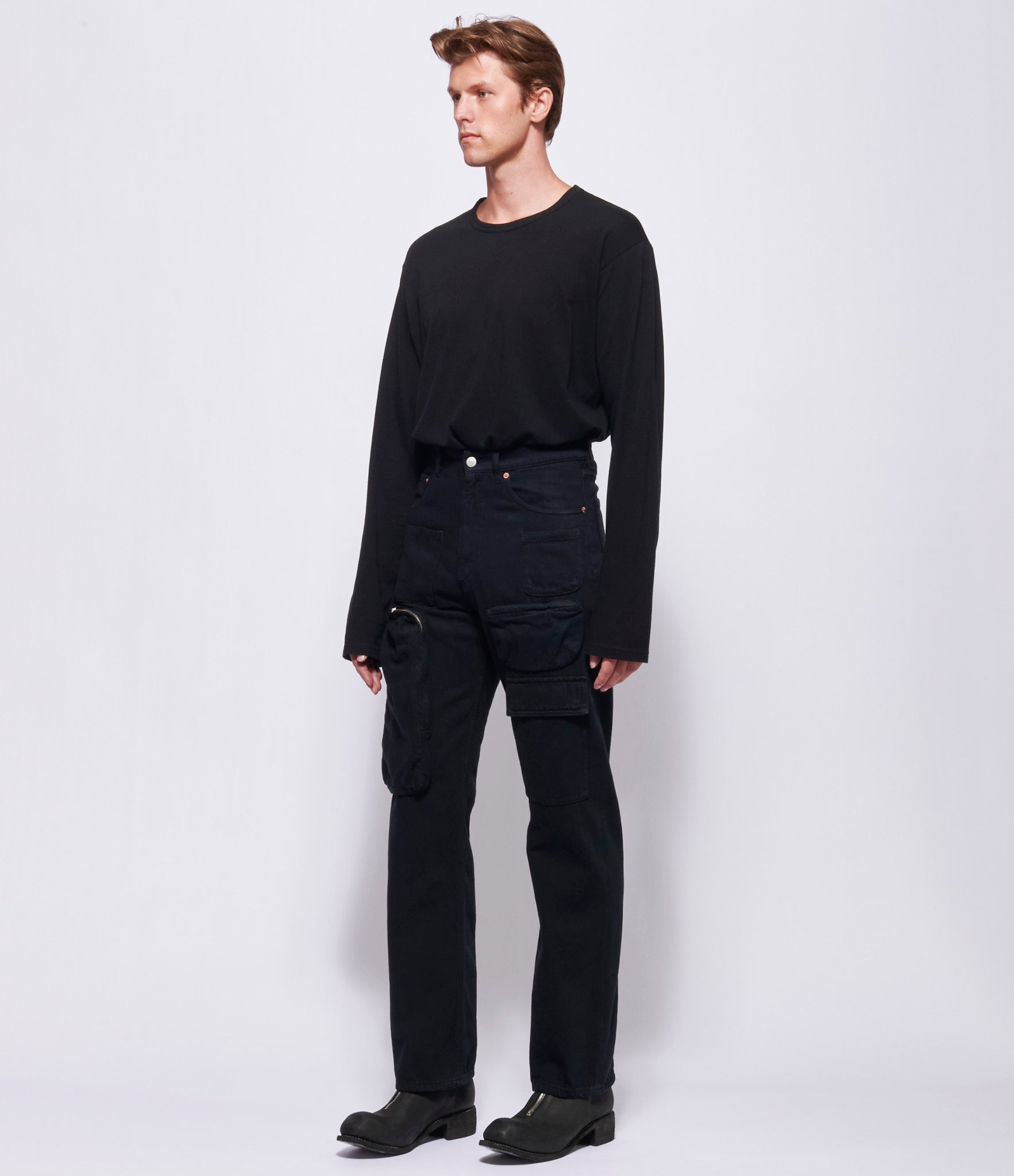 MM6 Maison Margiela Mens Black Denim 5 Pocket Pants