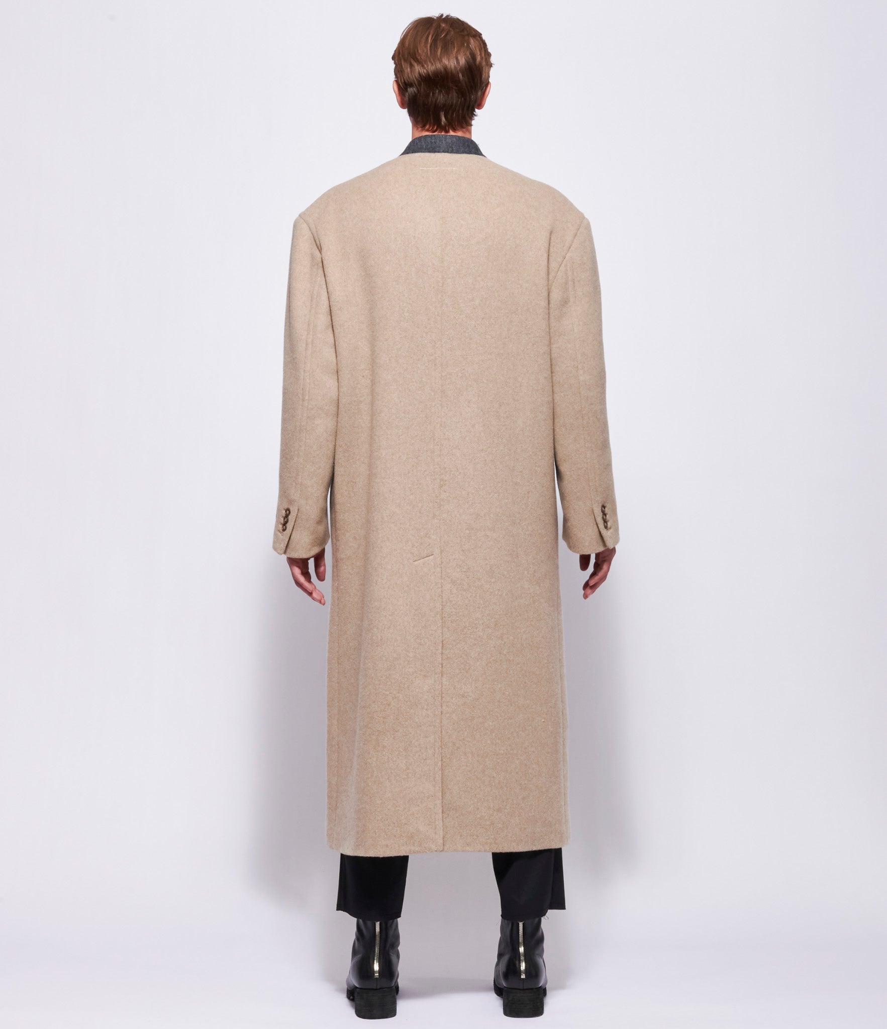 MM6 Maison Margiela Mens Beige Long Coat