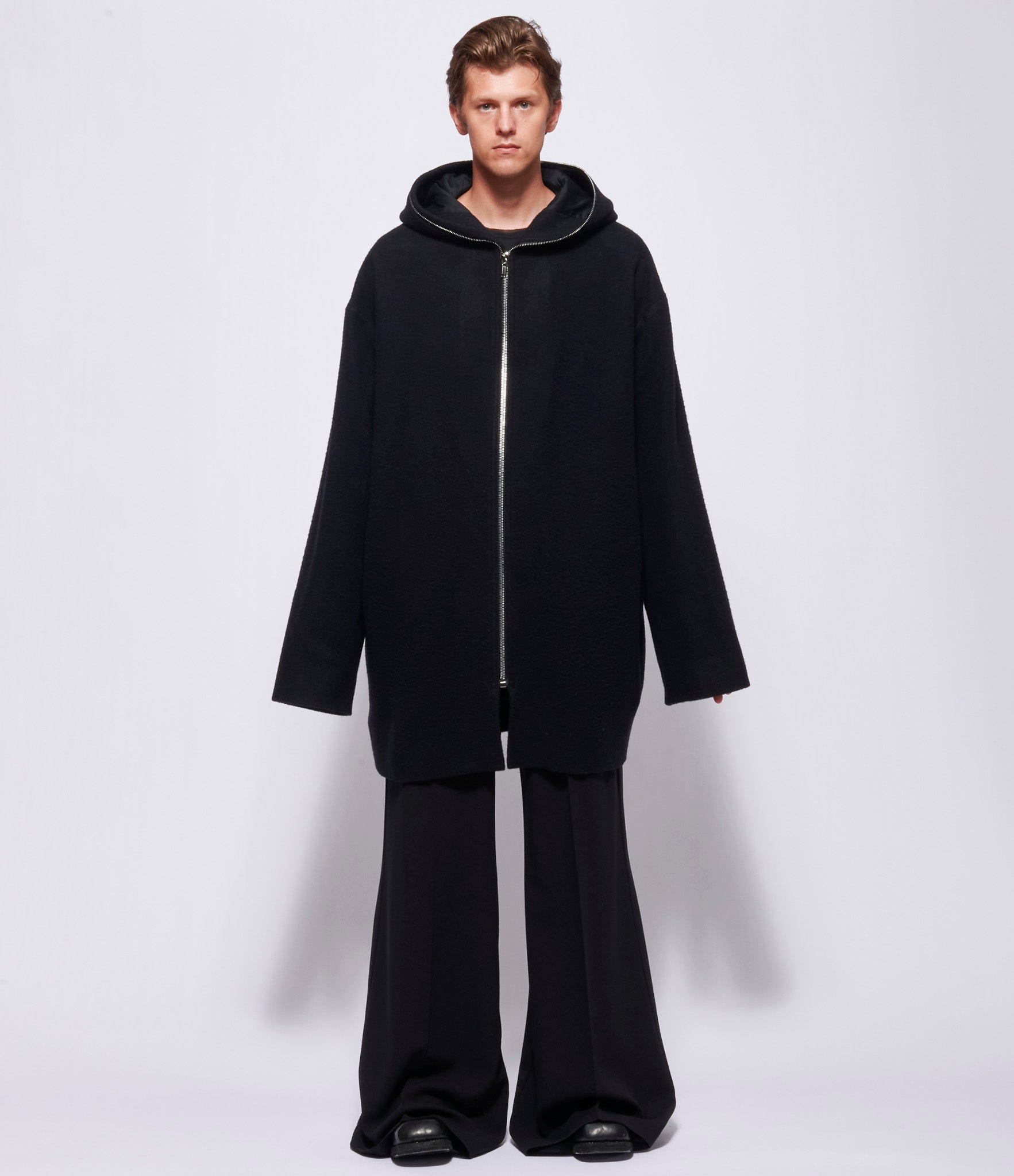 Rick Owens Mens Hooded Gimp Robe