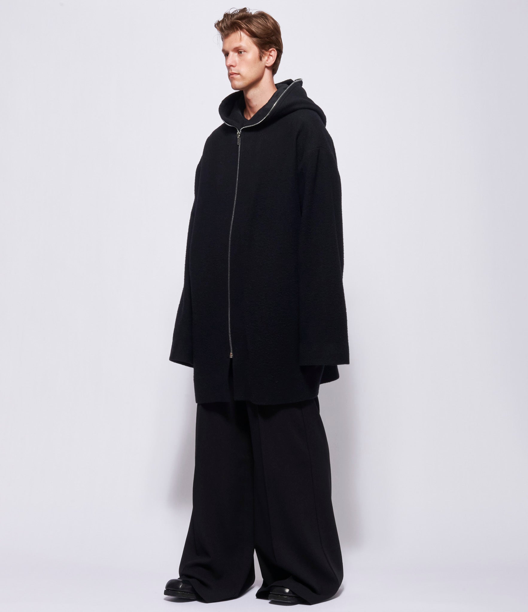 Rick Owens Mens Hooded Gimp Robe