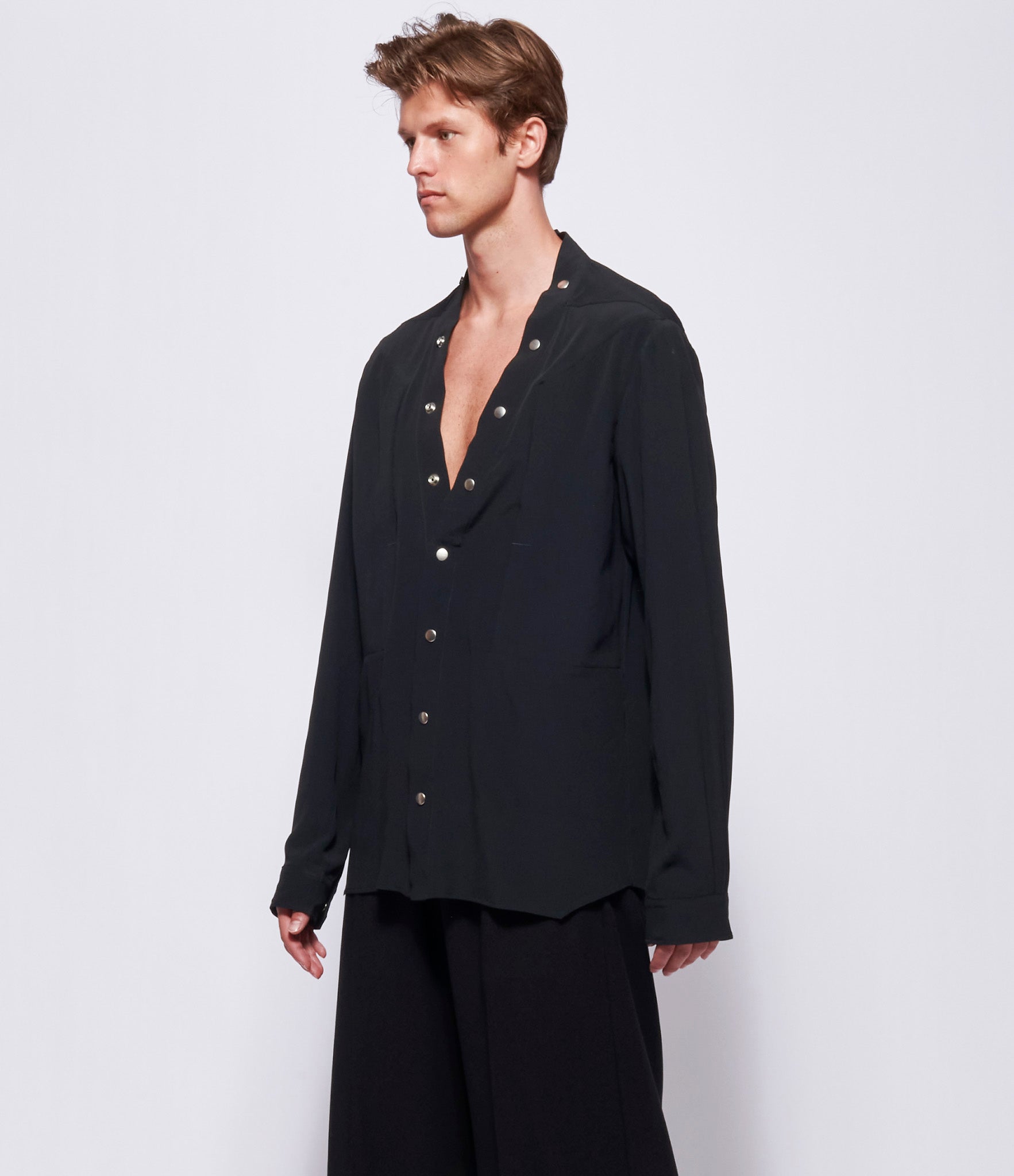 Rick Owens Mens Larry Fogpocket Shirt