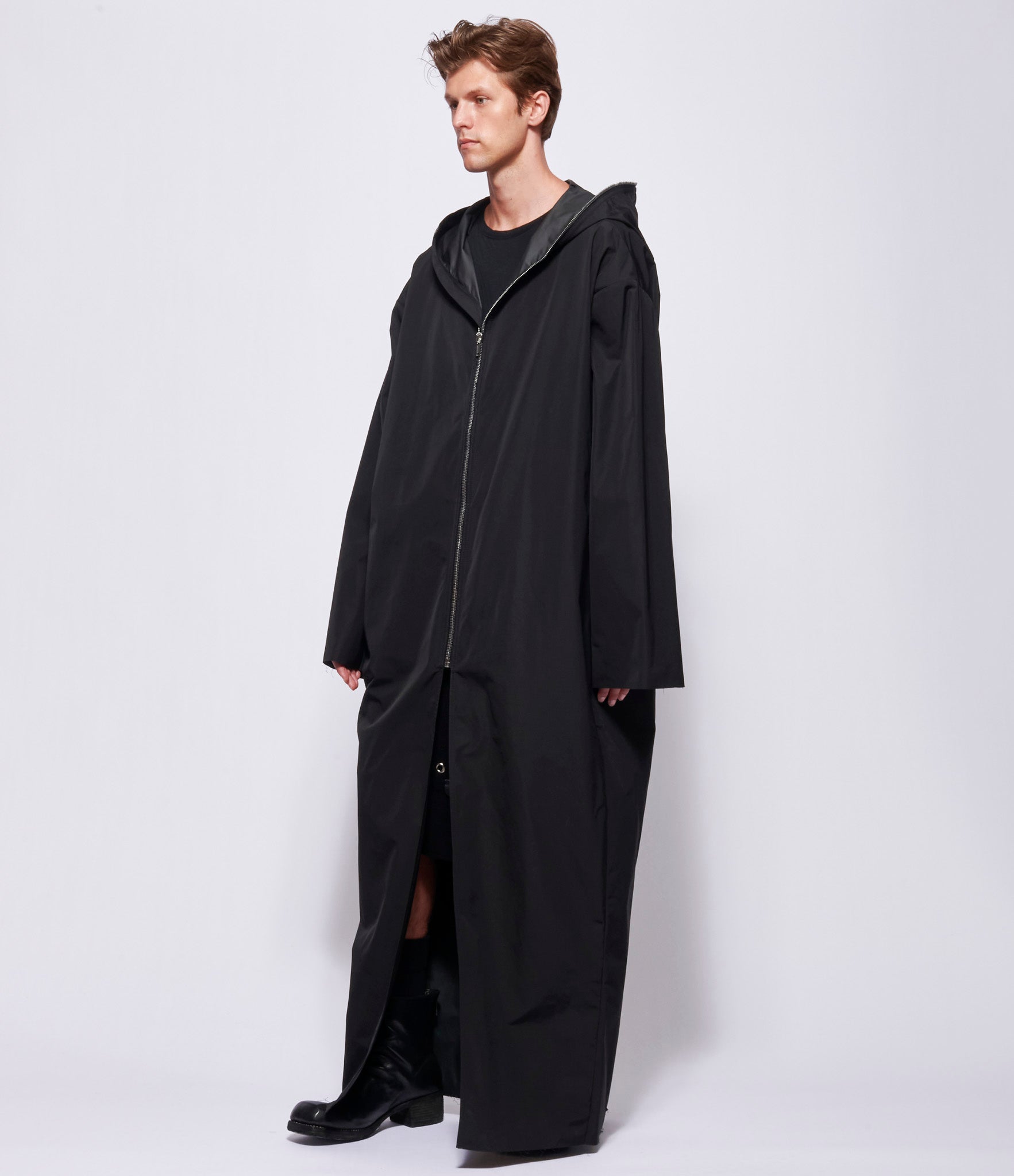 Rick Owens Mens Hooded Gimp Robe