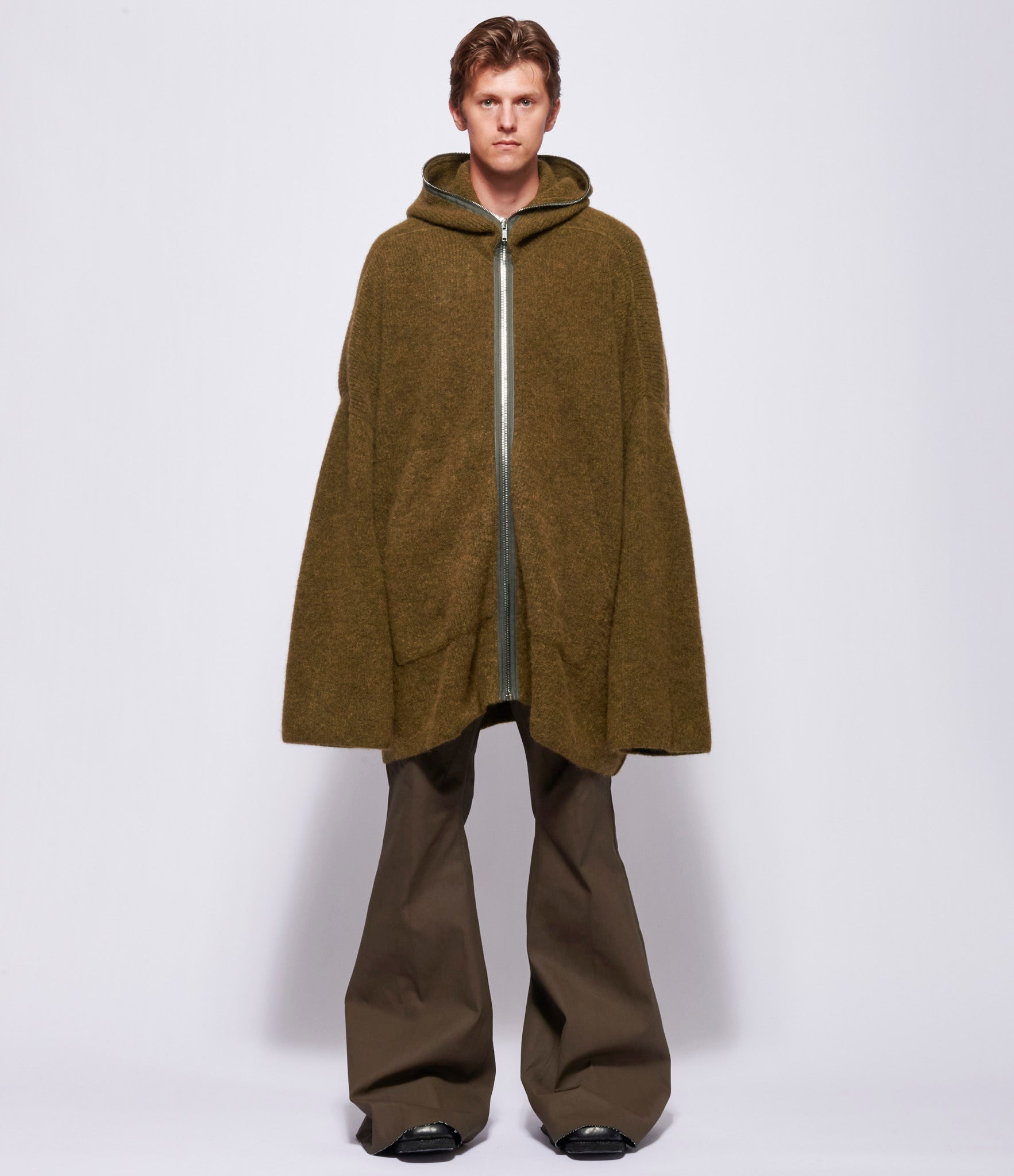 Rick Owens Mens Gimp Hoodie Oversized