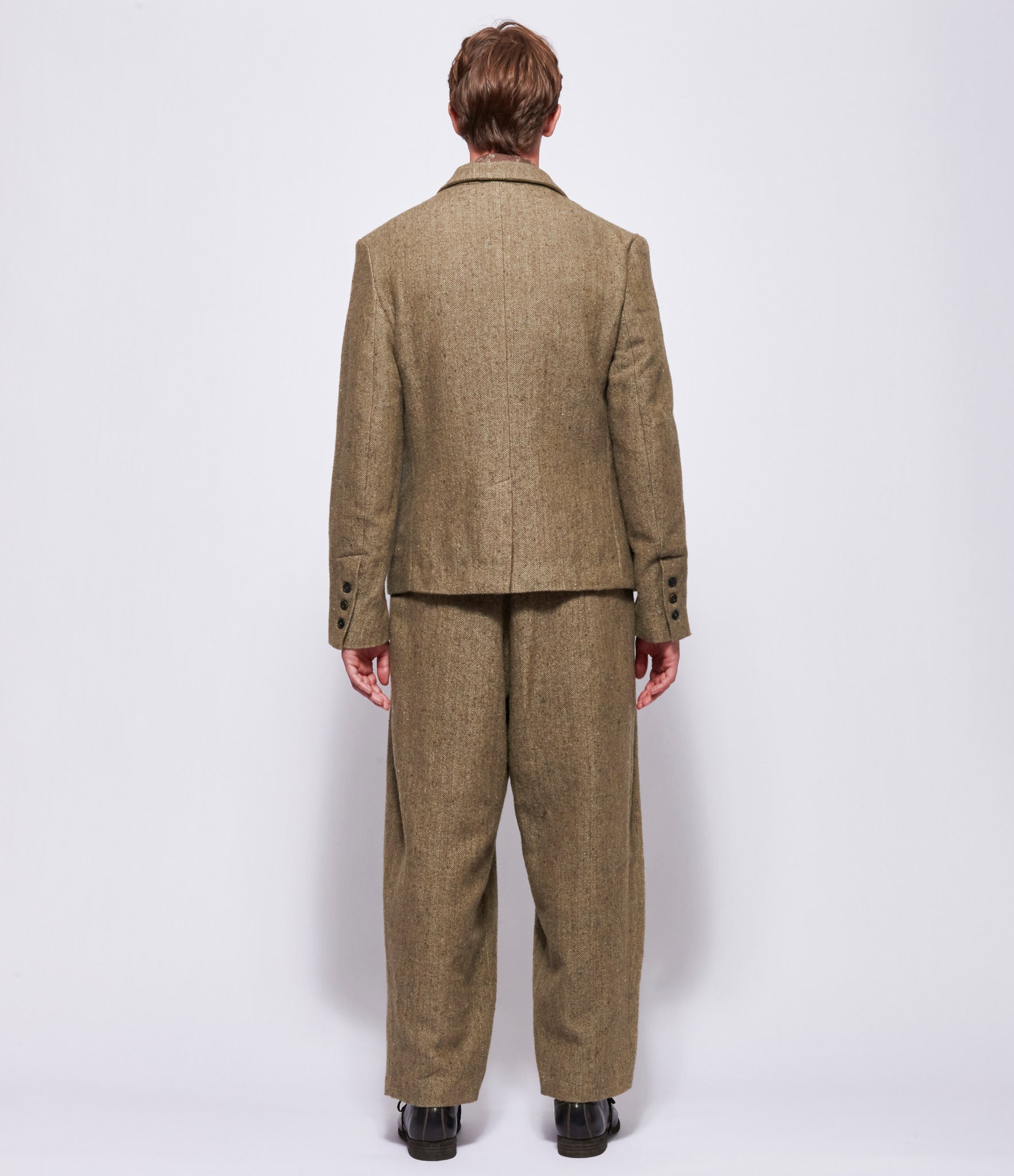 A Tentative Atelier Men Marcus Brown Olive Jacket