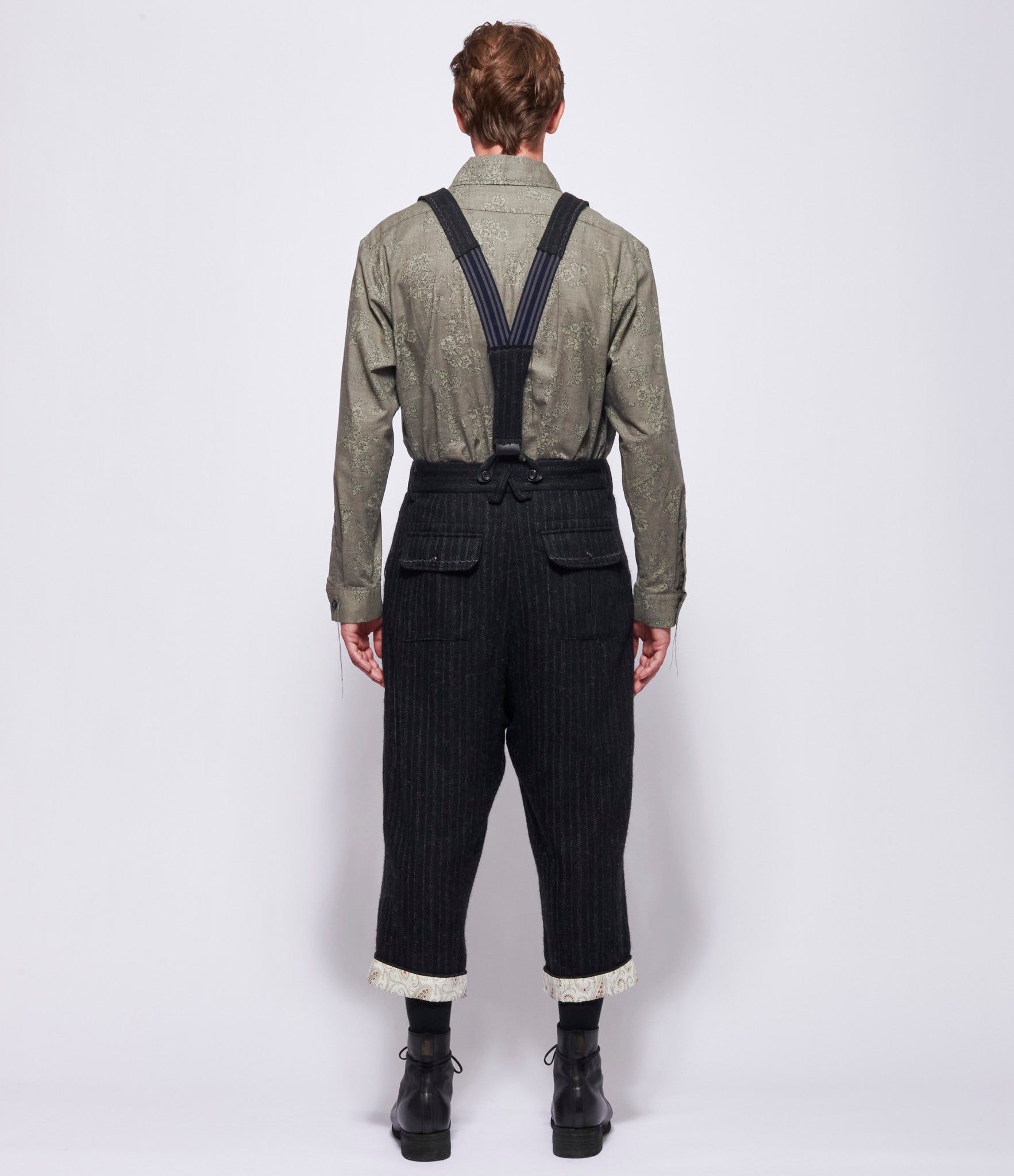 A Tentative Atelier Men George Black Stripe Trousers