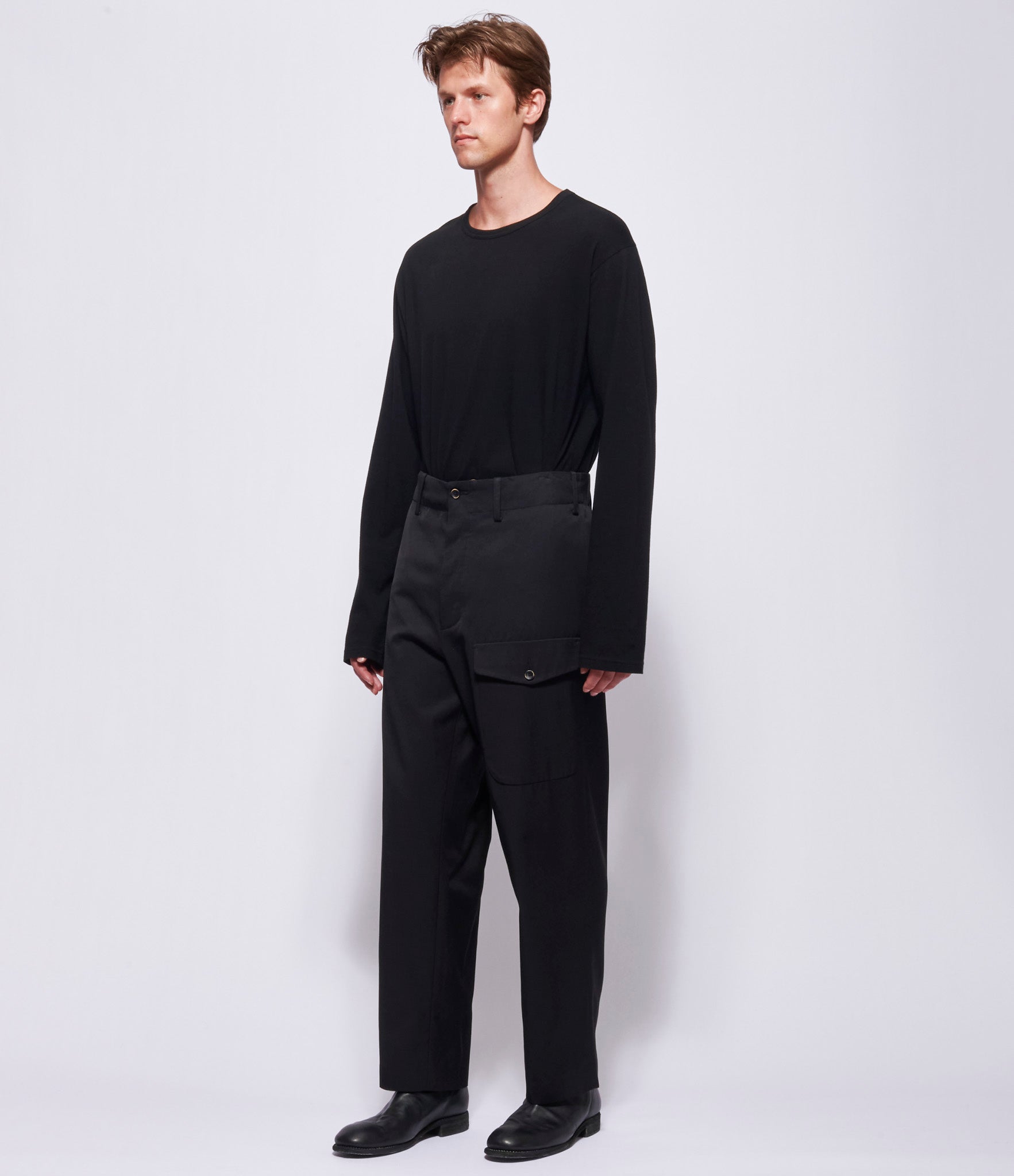 Uma Wang Mens Black Paxton Pants