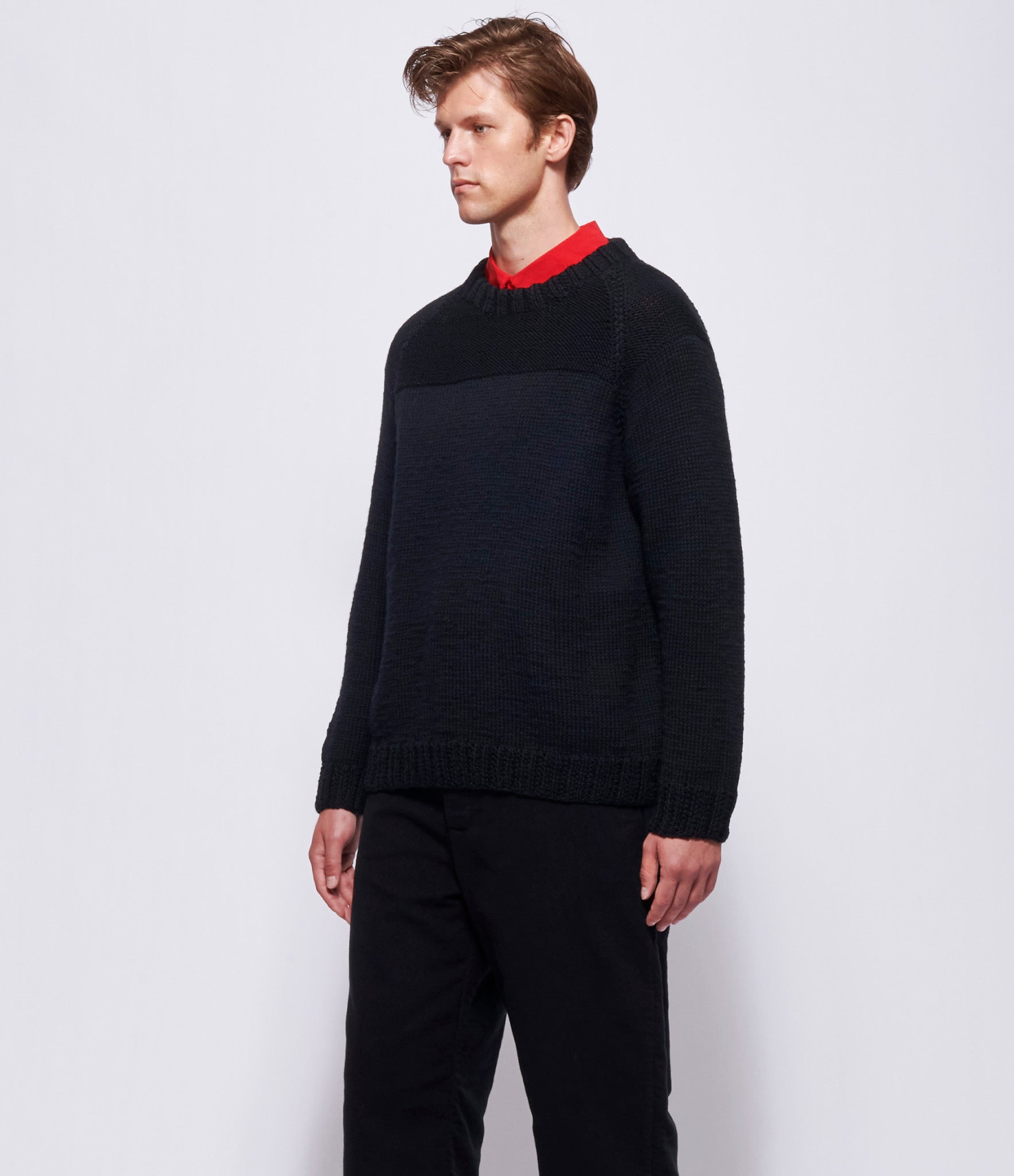 Casey Casey Mens Mix Stitch Jumper