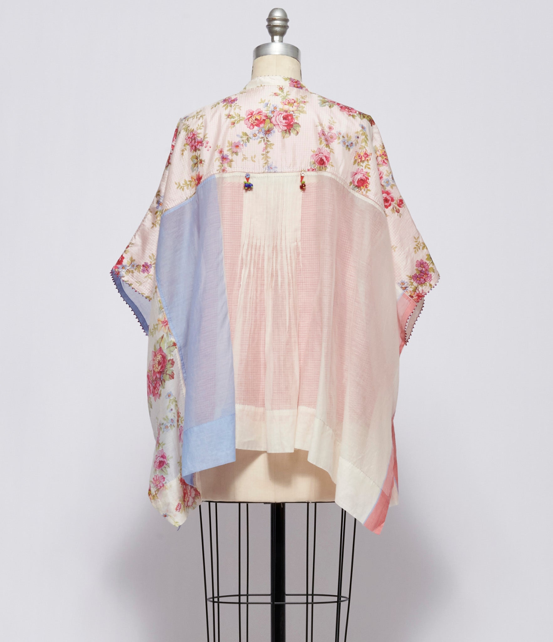 Pero Womens Floral and Colorblocked  Top