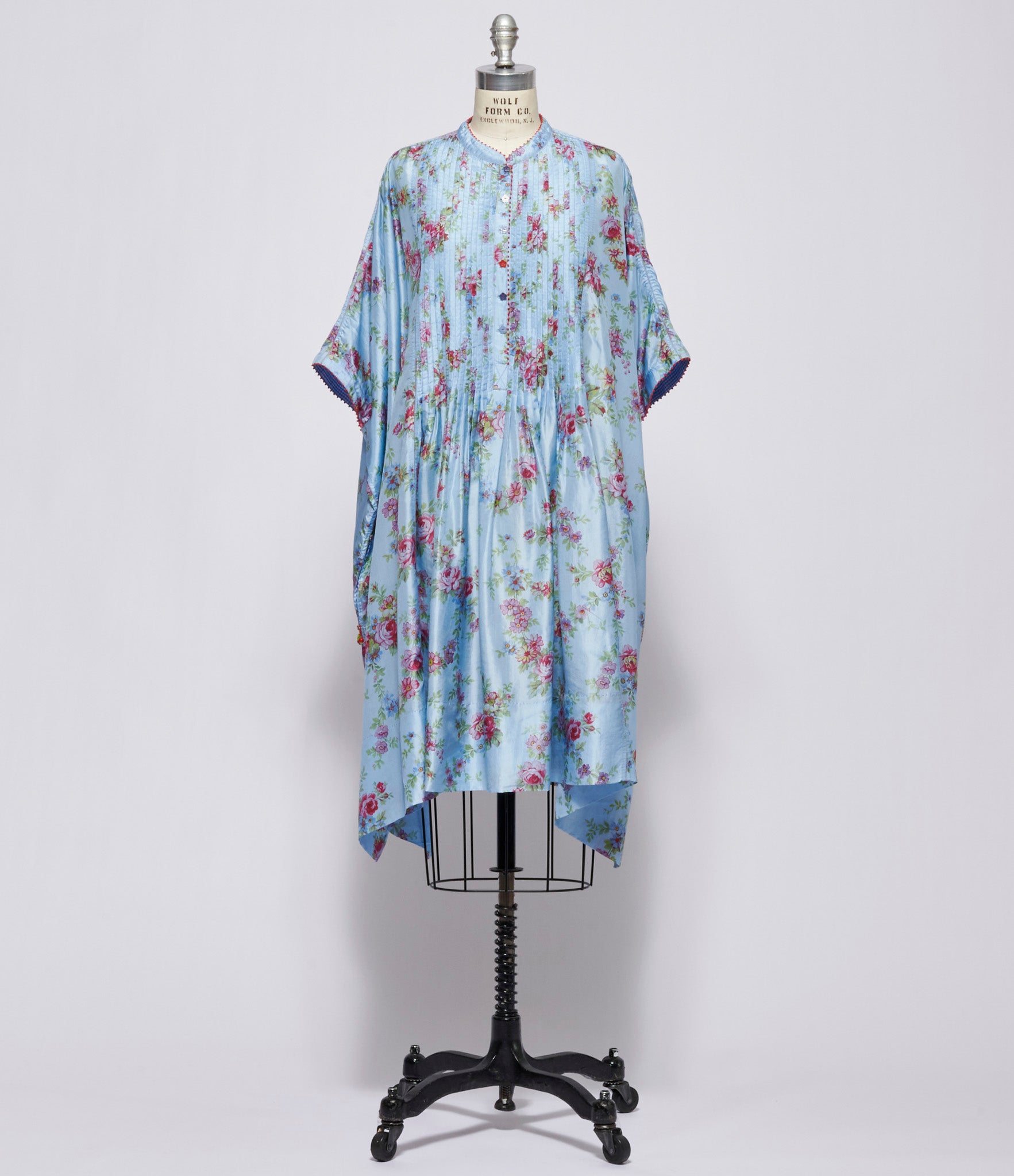 Pero Womens Blue Floral Dress