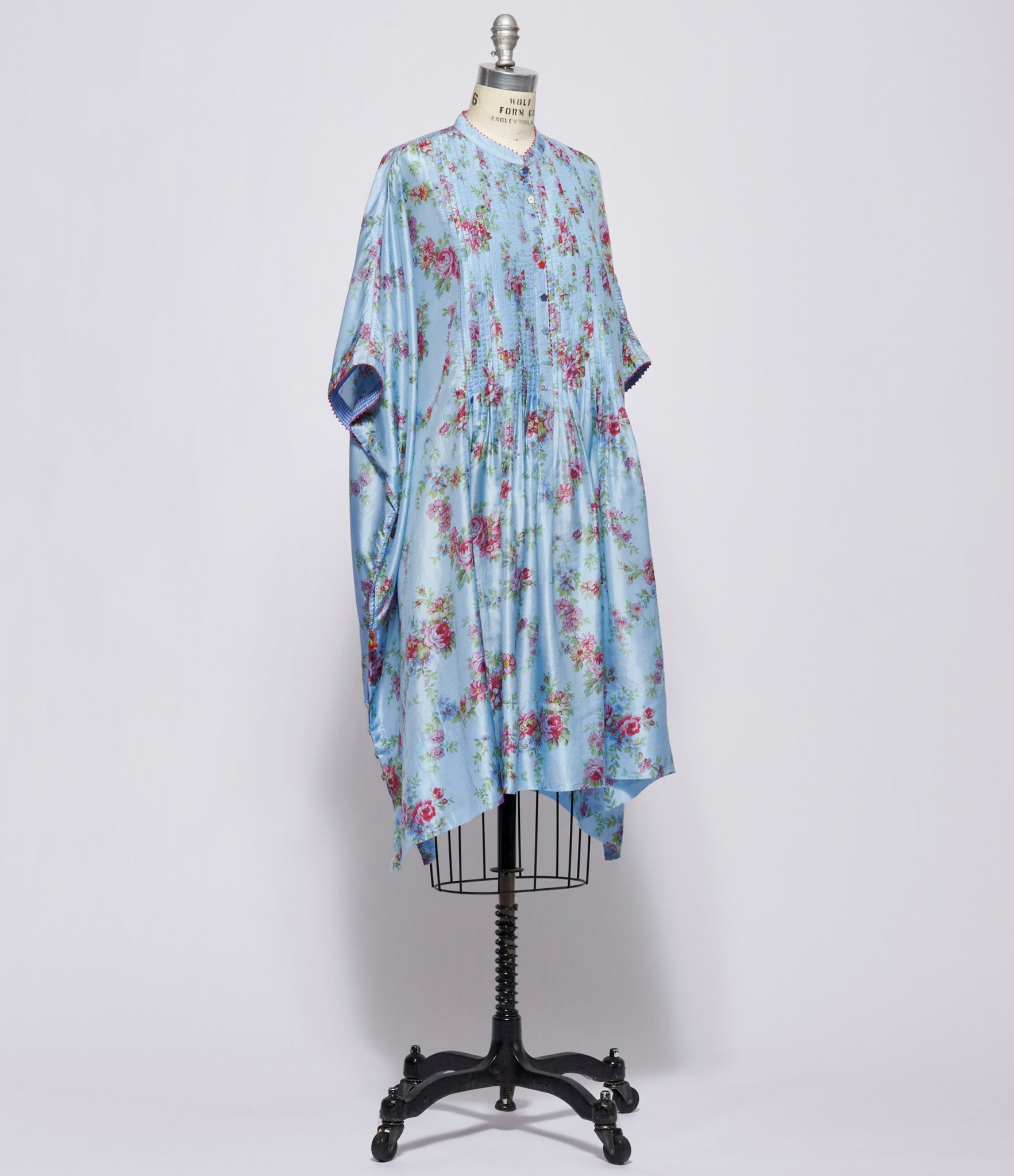 Pero Womens Blue Floral Dress