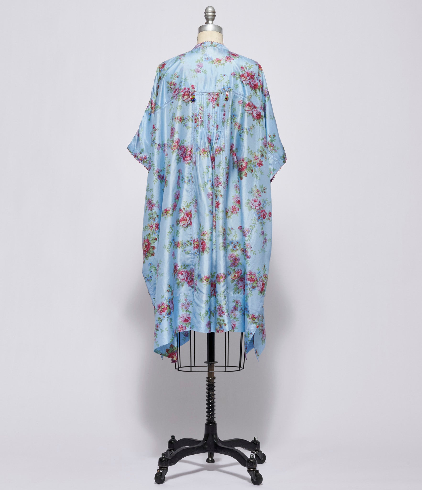 Pero Womens Blue Floral Dress