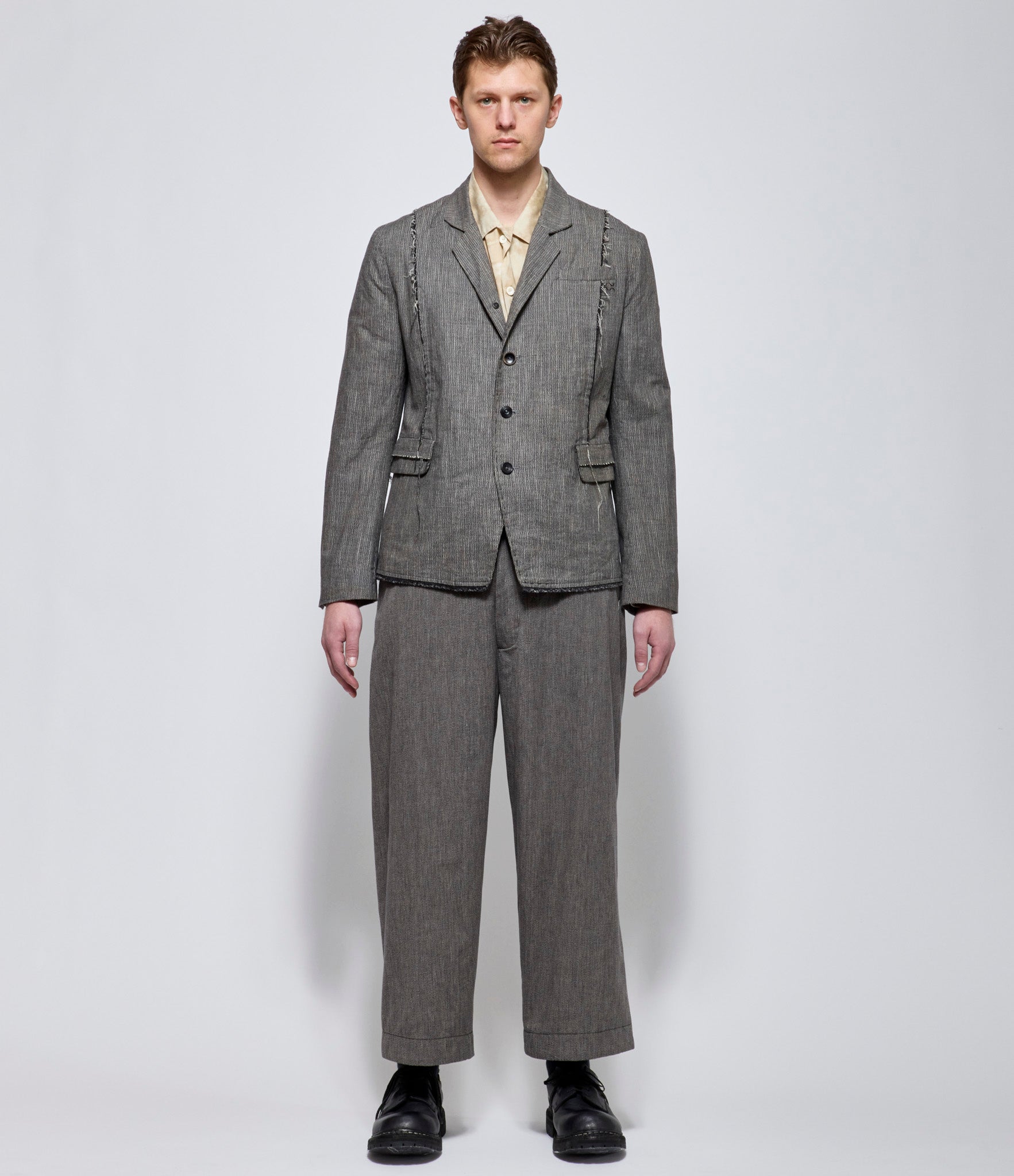 A Tentative Atelier Mens Meyer G. Handstitch Deconstructed Blazer