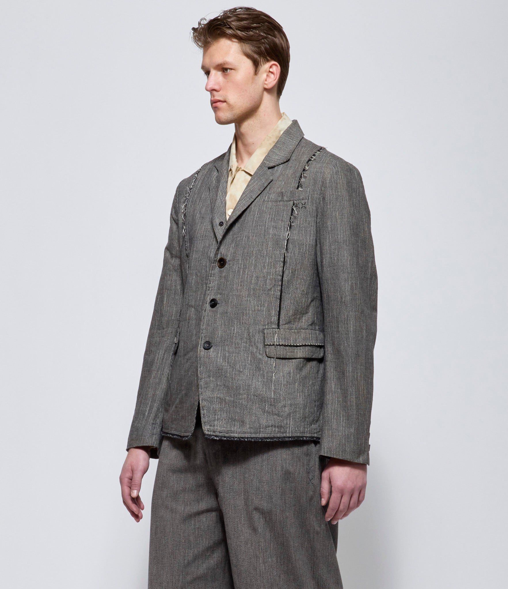 A Tentative Atelier Mens Meyer G. Handstitch Deconstructed Blazer