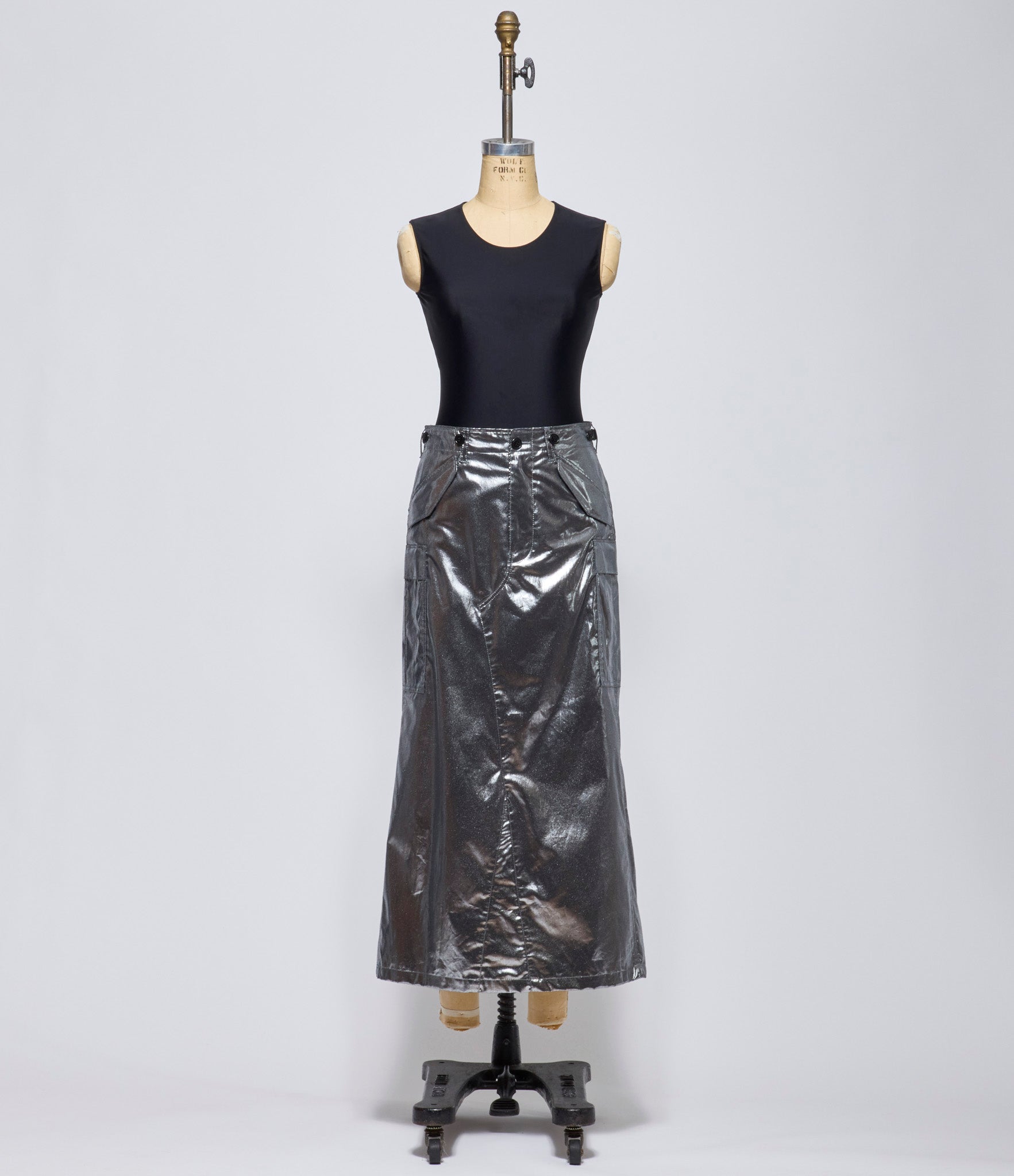 Junya Watanabe Womens Silver Cargo Skirt