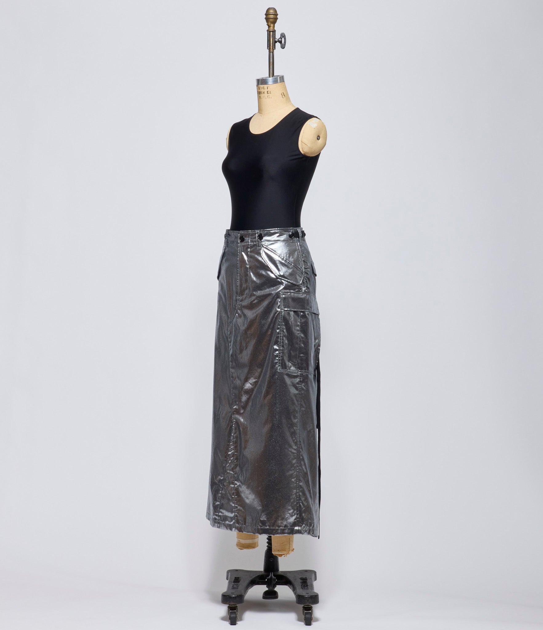 Junya Watanabe Womens Silver Cargo Skirt