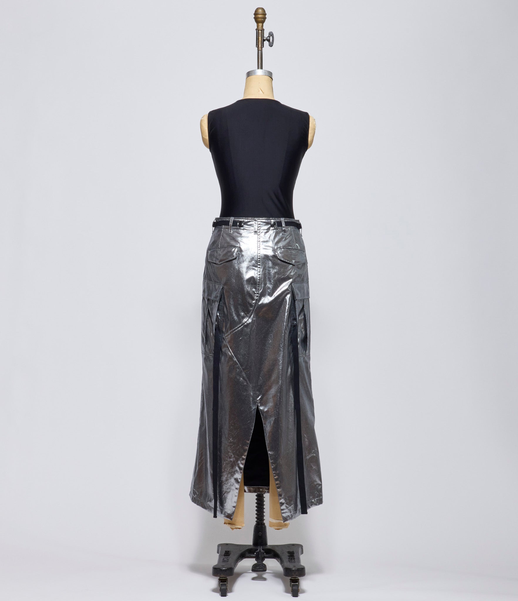 Junya Watanabe Womens Silver Cargo Skirt