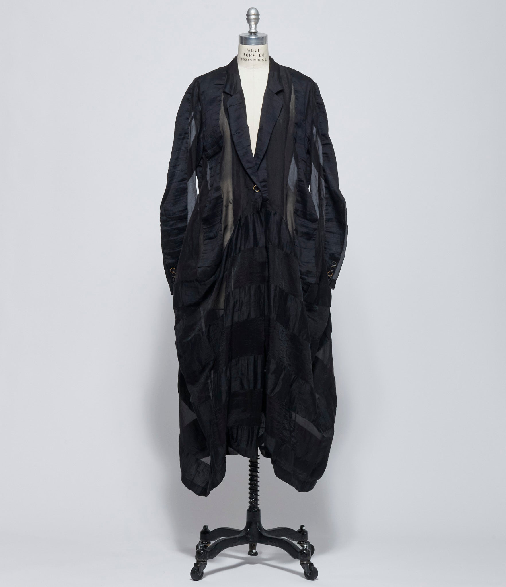 Uma Wang Womens Black Cider Coat