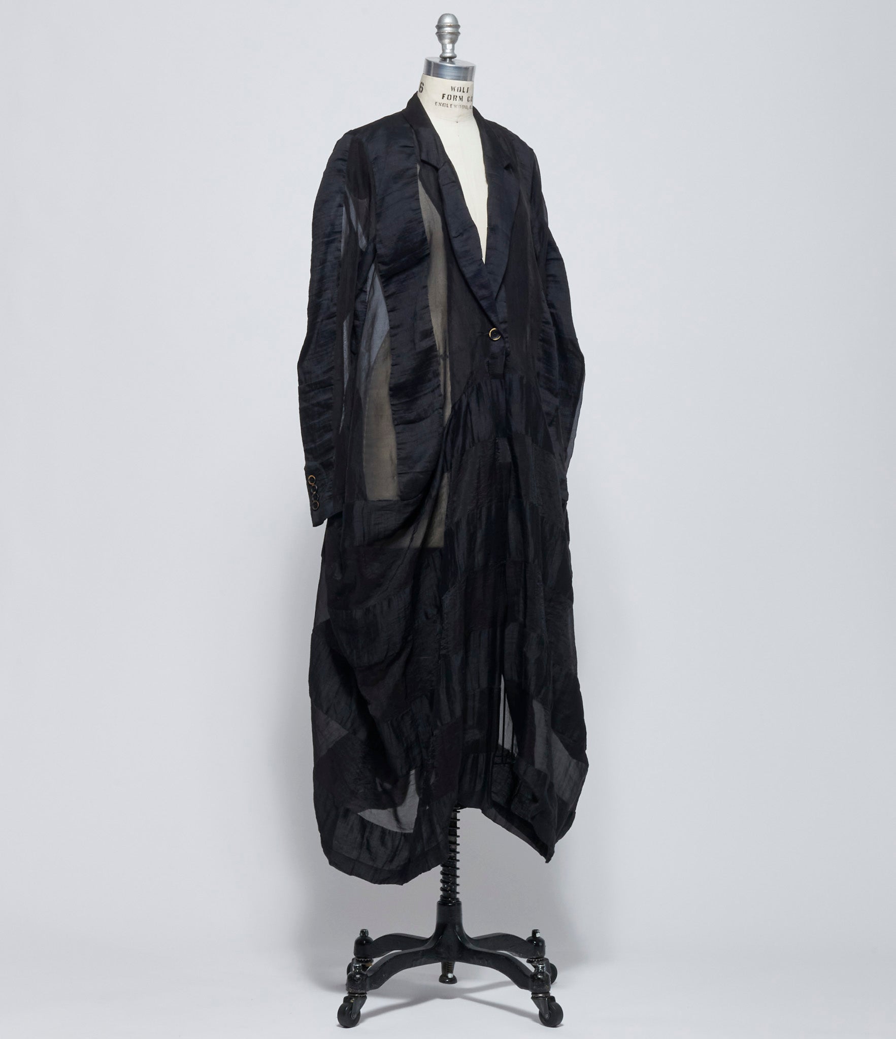 Uma Wang Womens Black Cider Coat