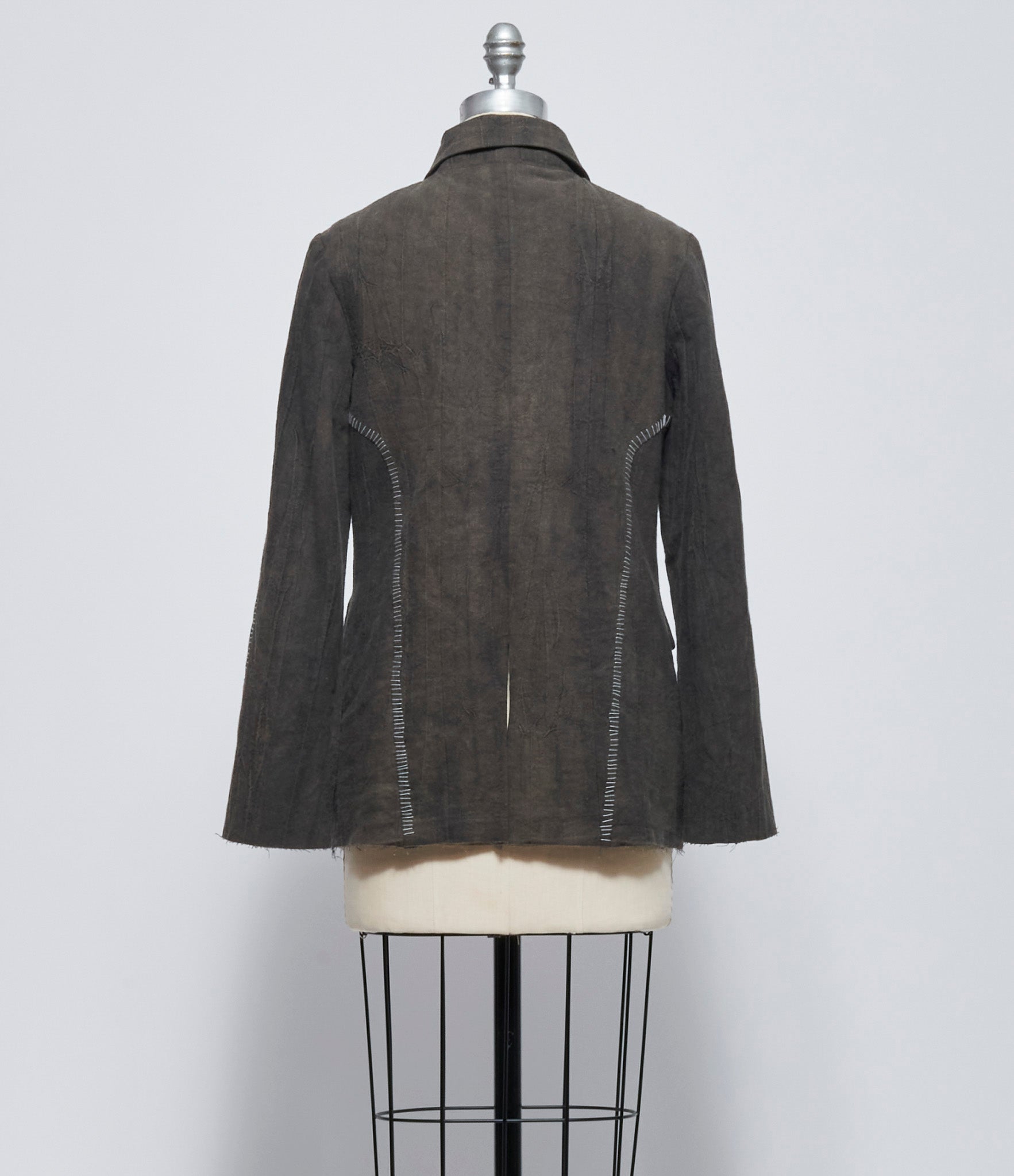Chiahung Su Women Hand Stitch and Dyed Rawing Jacket