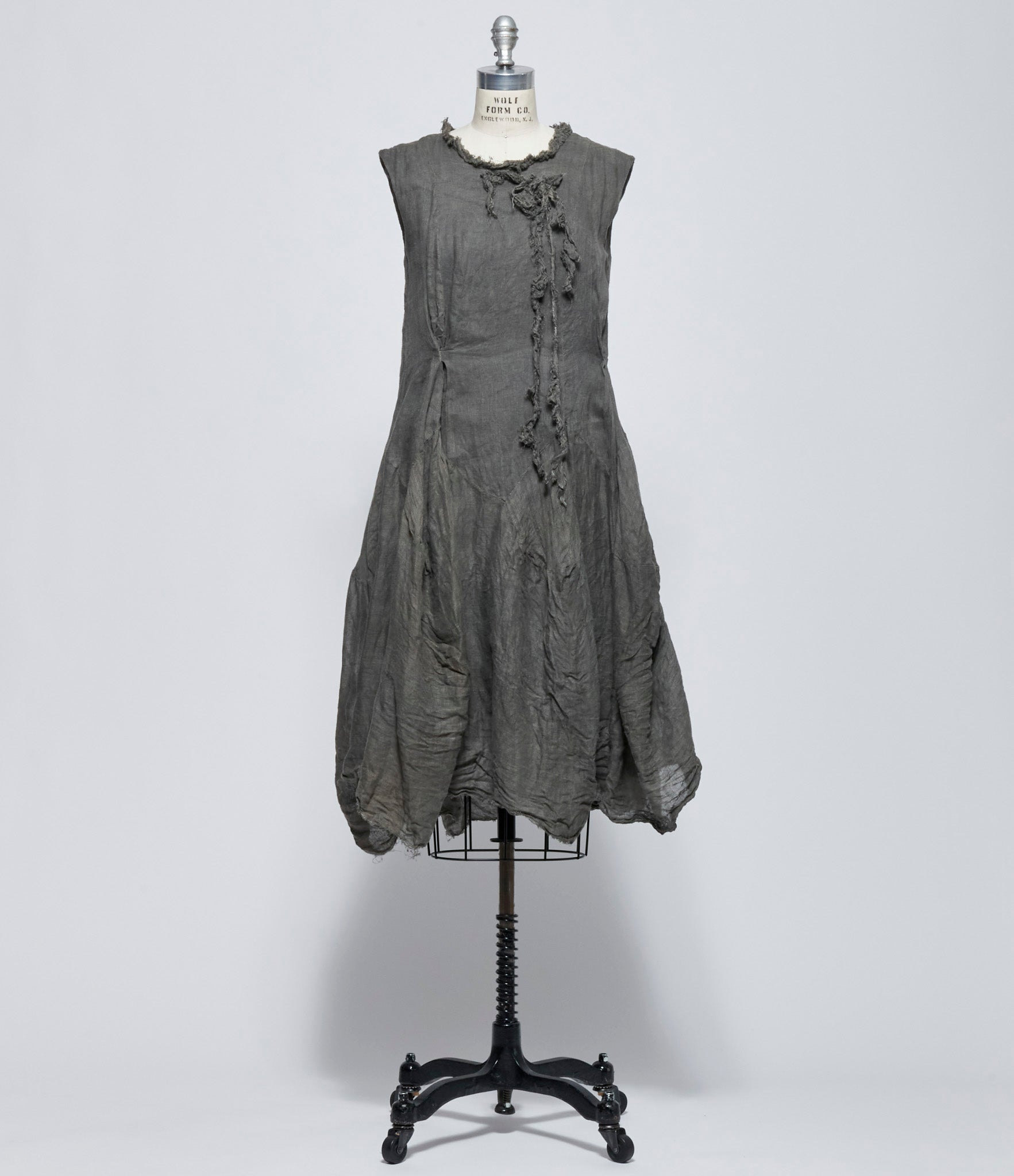Chiahung Su Women Hand Woven Raw Strapping Midi Dress