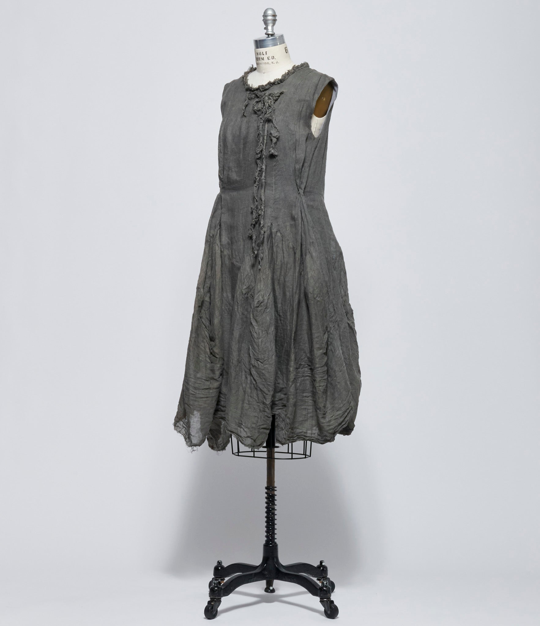 Chiahung Su Women Hand Woven Raw Strapping Midi Dress