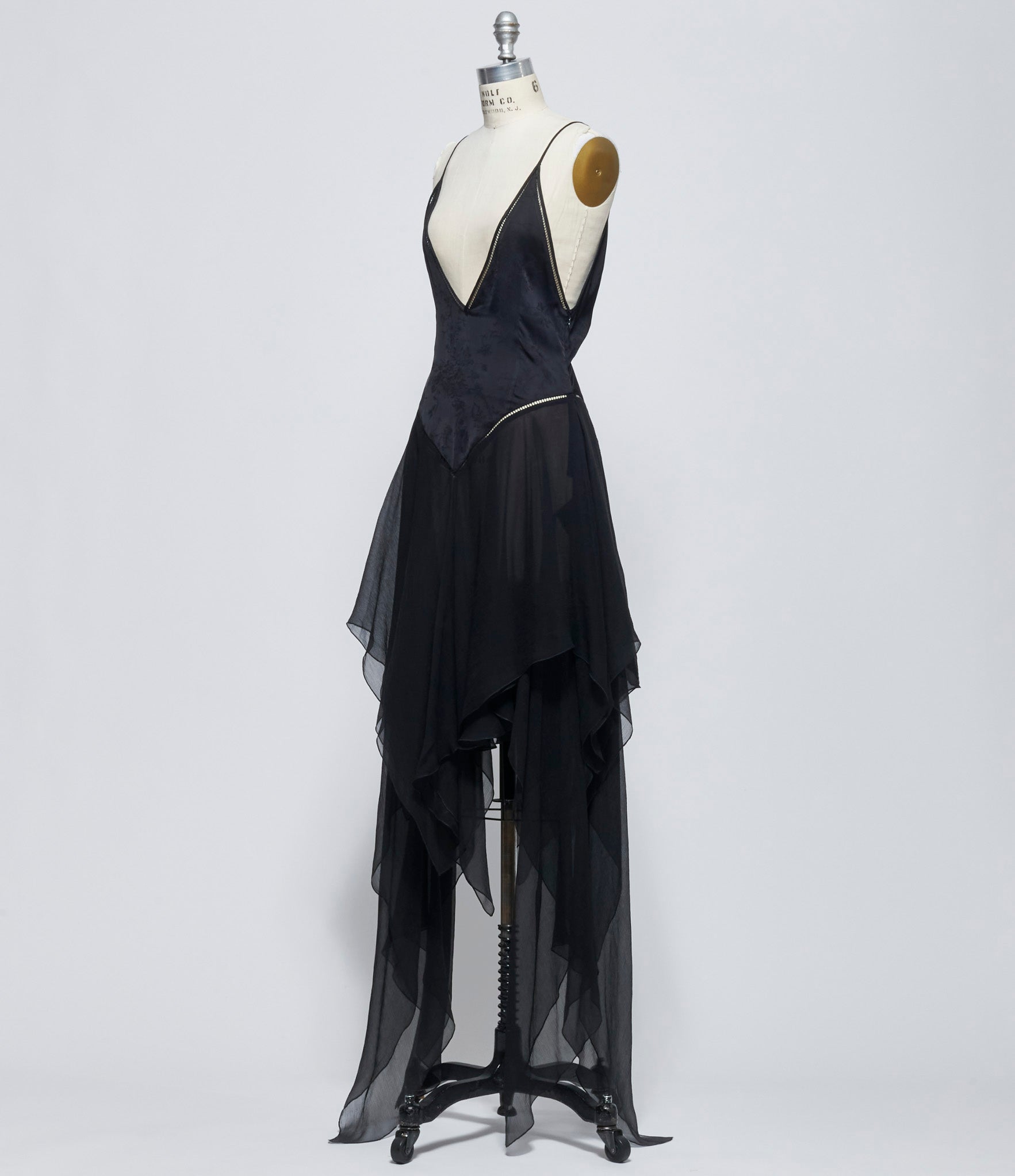 Ann Demeulemeester Womens Multilayer Midi Slip Dress