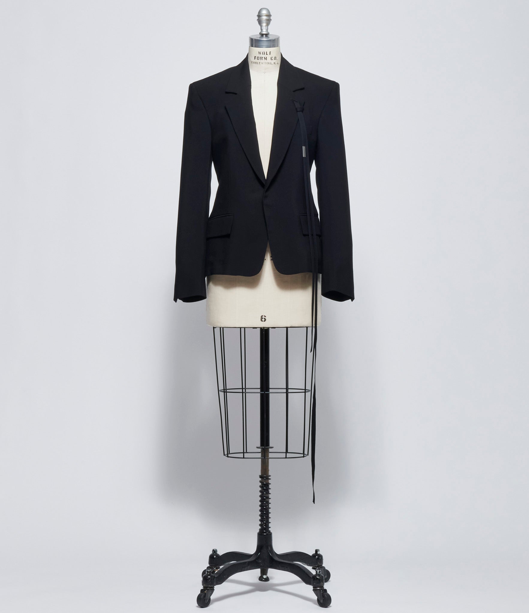 Ann Demeulemeester Womens Susa Comfort Tailored Jacket with Contrast on Back