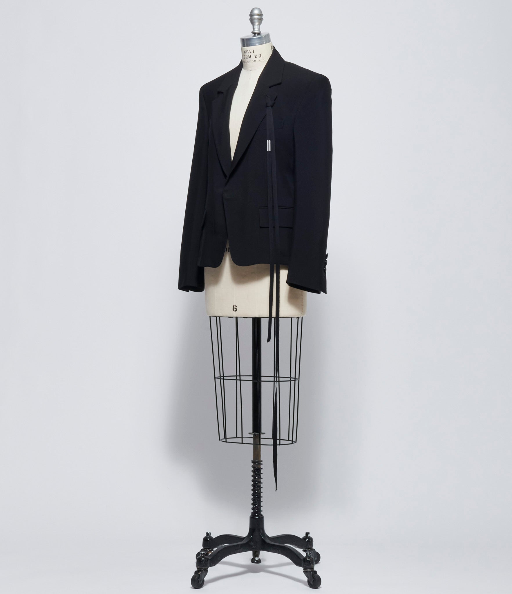 Ann Demeulemeester Womens Susa Comfort Tailored Jacket with Contrast on Back