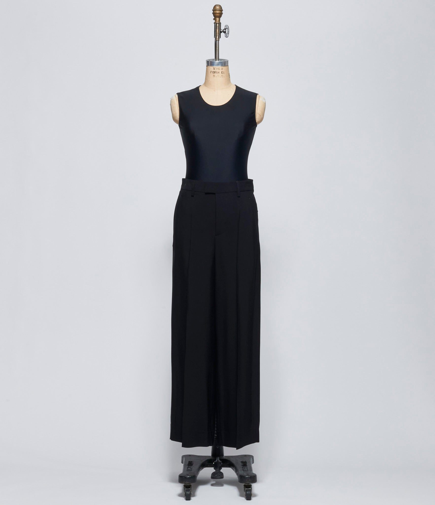 Ann Demeulemeester Womens Black Elfi Low Waist Straight Leg Trousers