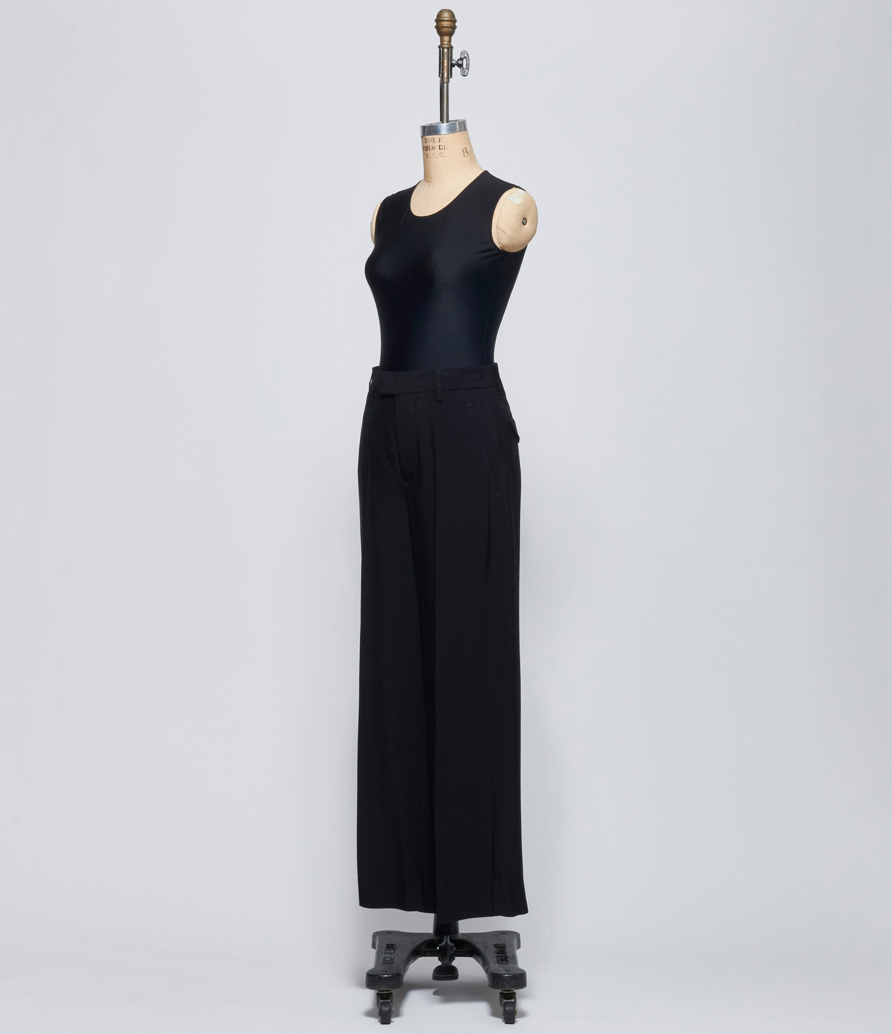 Ann Demeulemeester Womens Black Elfi Low Waist Straight Leg Trousers