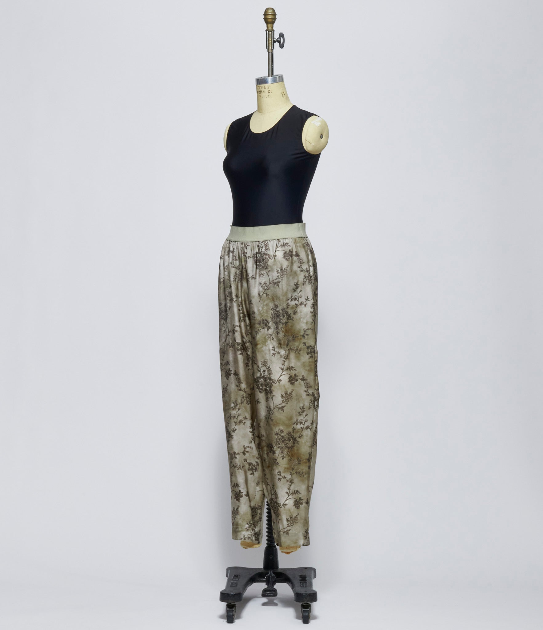 Uma Wang Womens Dirty White and Grey Palmer Pants