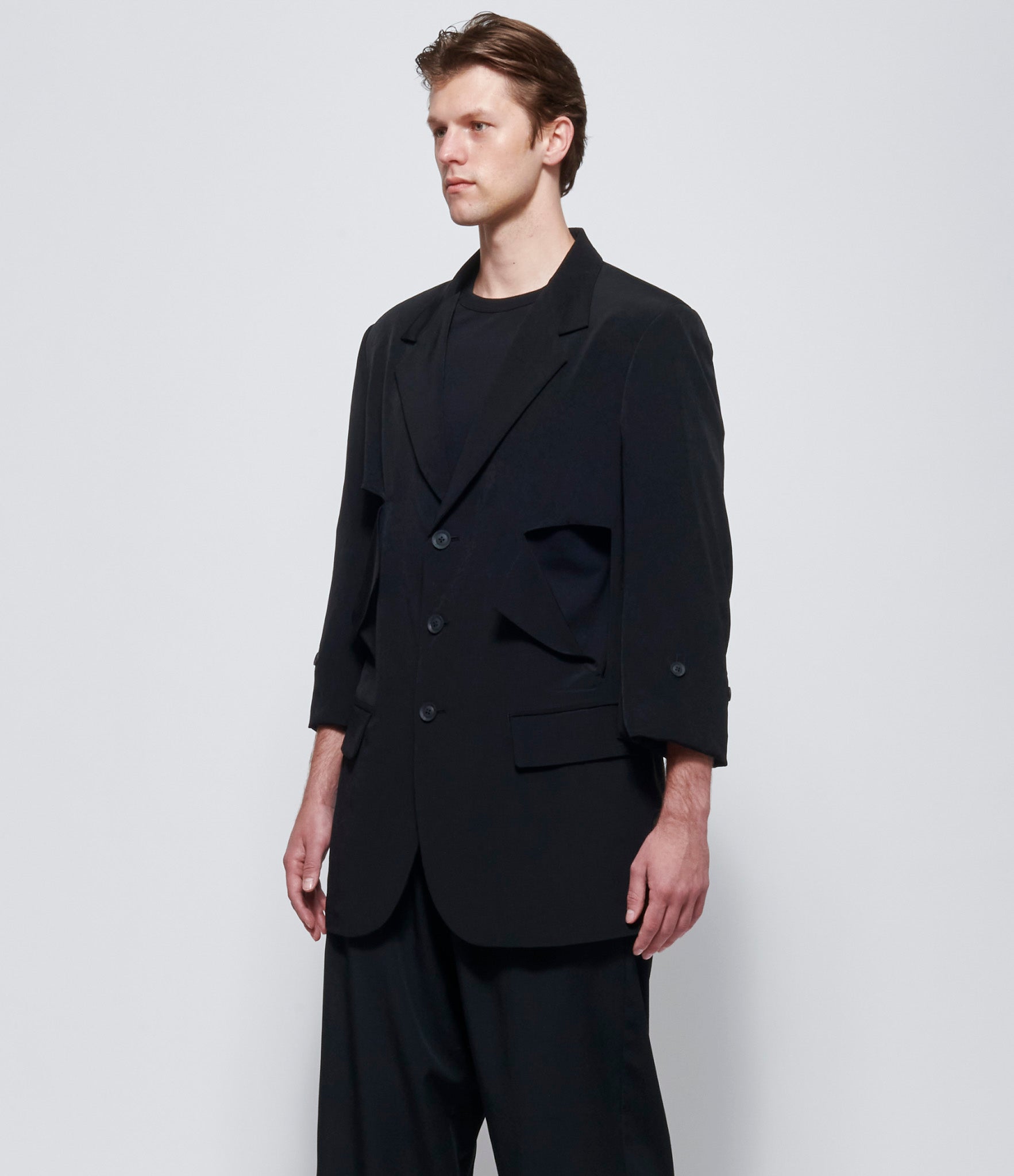 Yohji Yamamoto Pour Homme Cut-Off Open Jacket