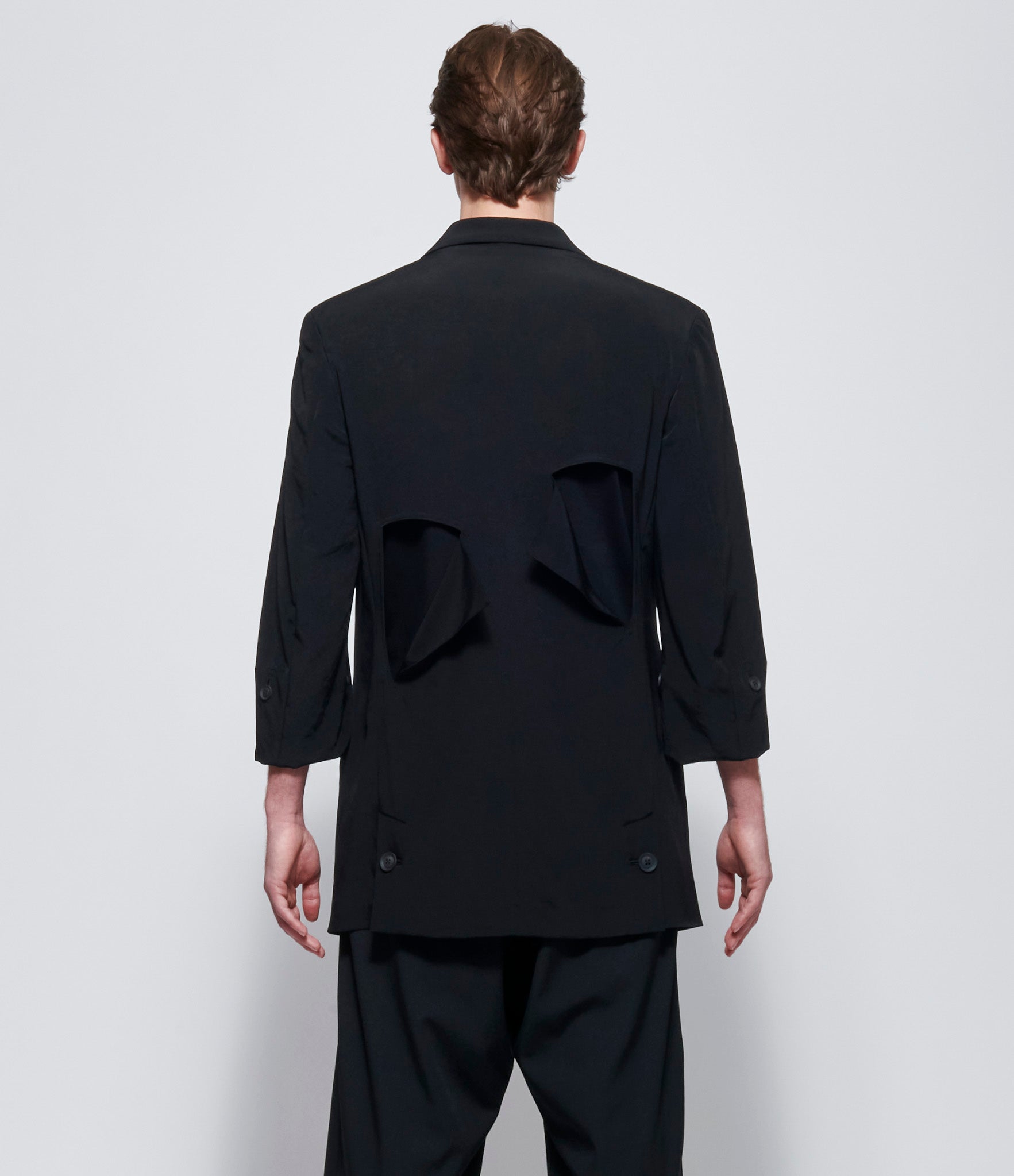 Yohji Yamamoto Pour Homme Cut-Off Open Jacket