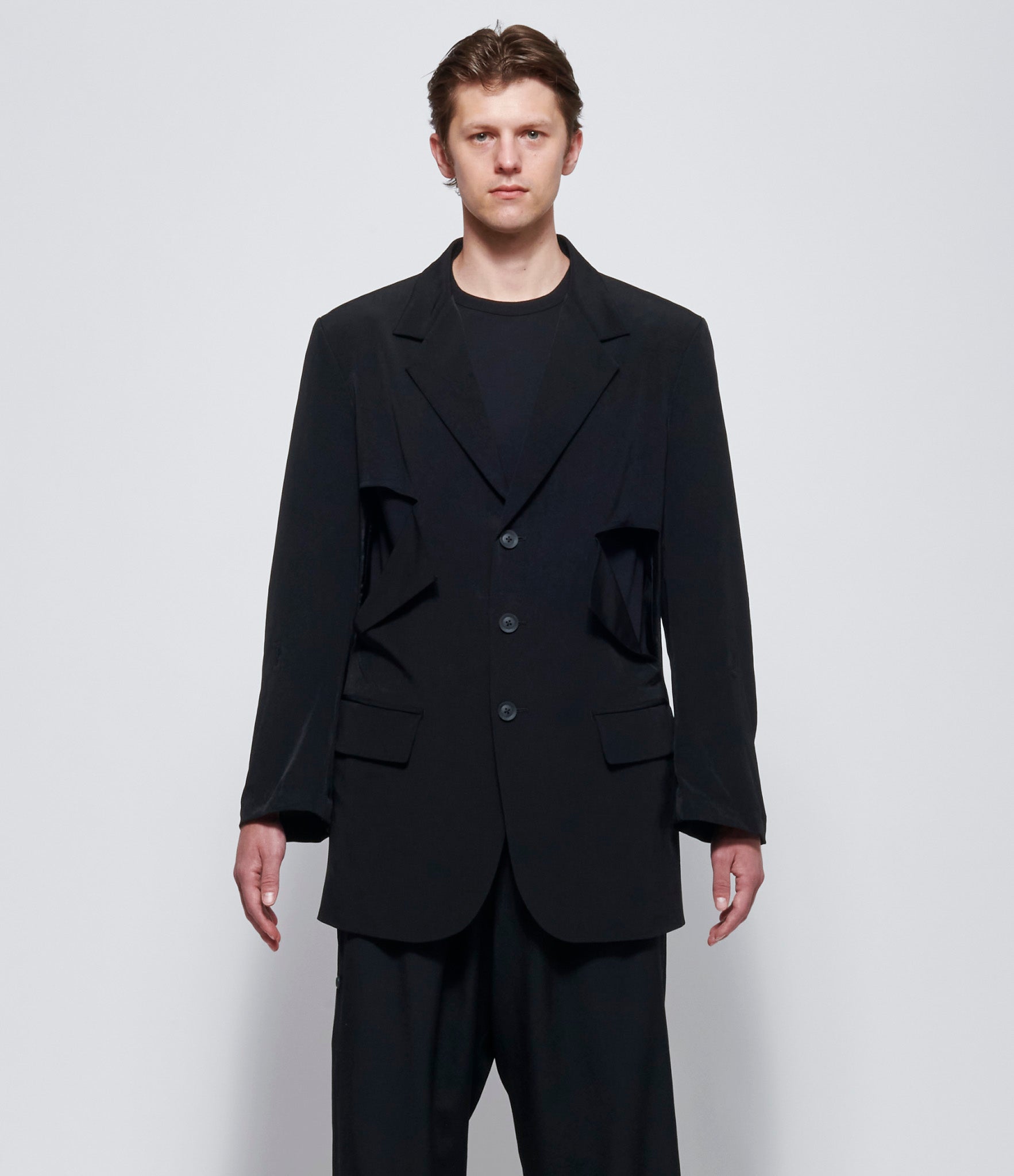 Yohji Yamamoto Pour Homme Cut-Off Open Jacket