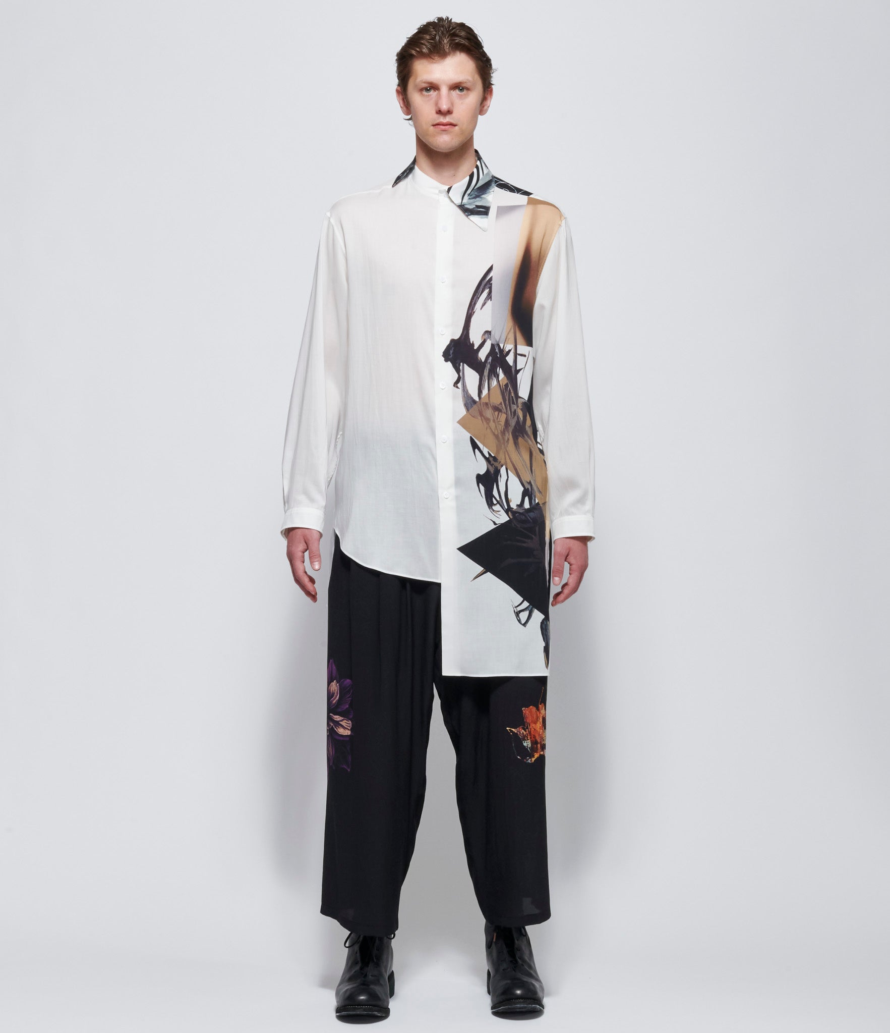 Yohji Yamamoto Pour Homme PT Balanced Collar Blouse