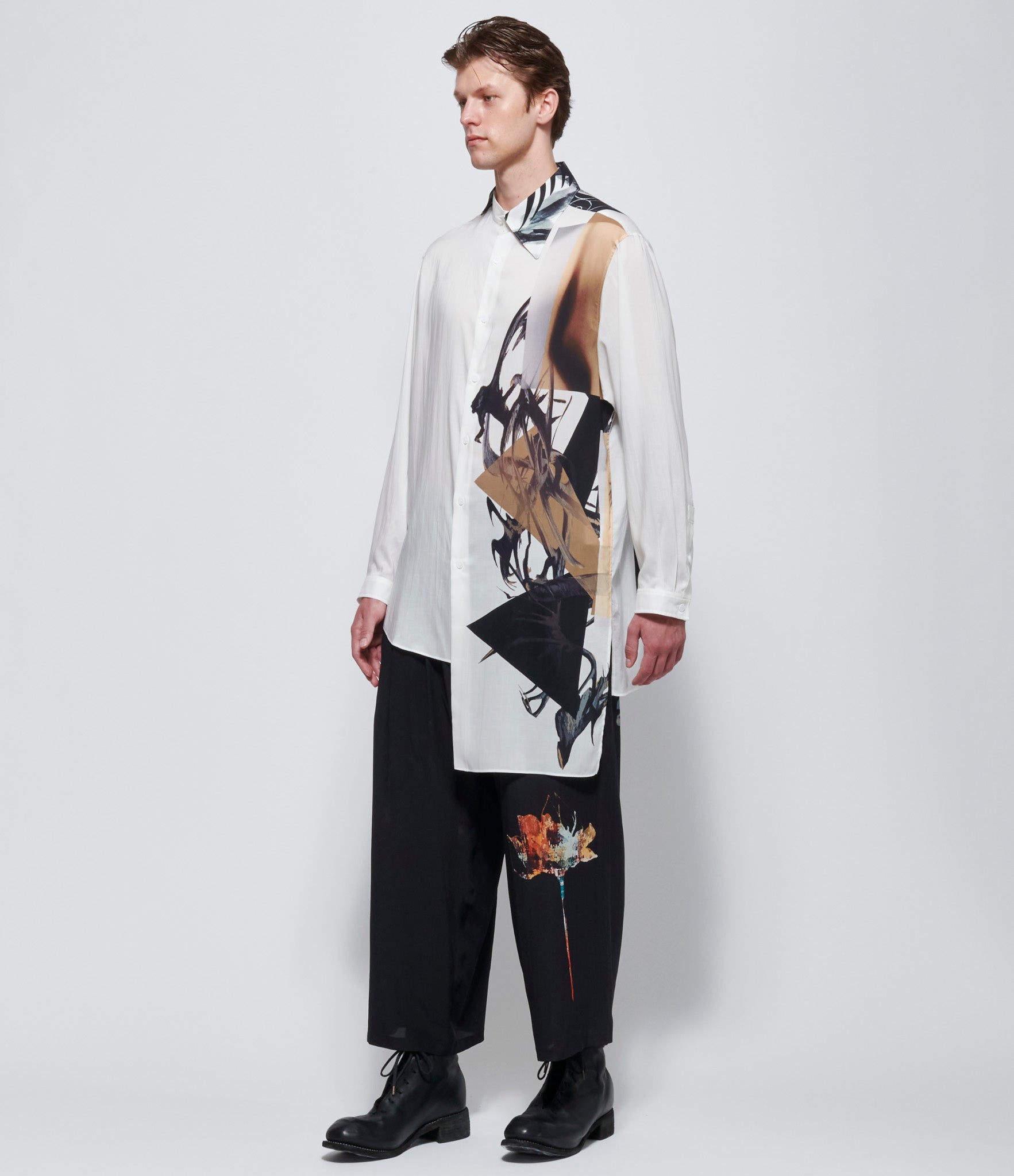 Yohji Yamamoto Pour Homme PT Balanced Collar Blouse