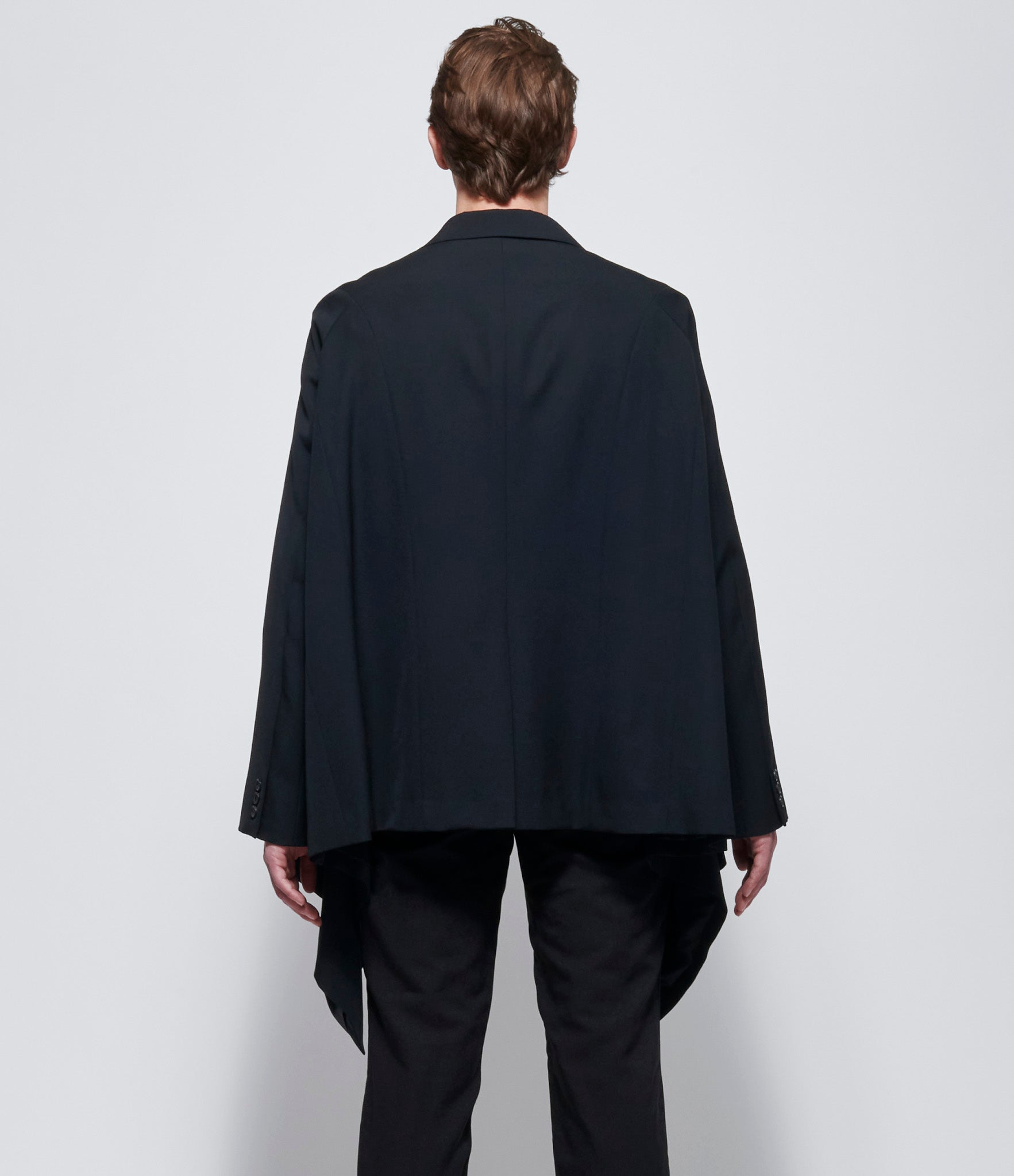 Comme Des Garcons Homme Plus Asymmetric Draped Hem Jacket