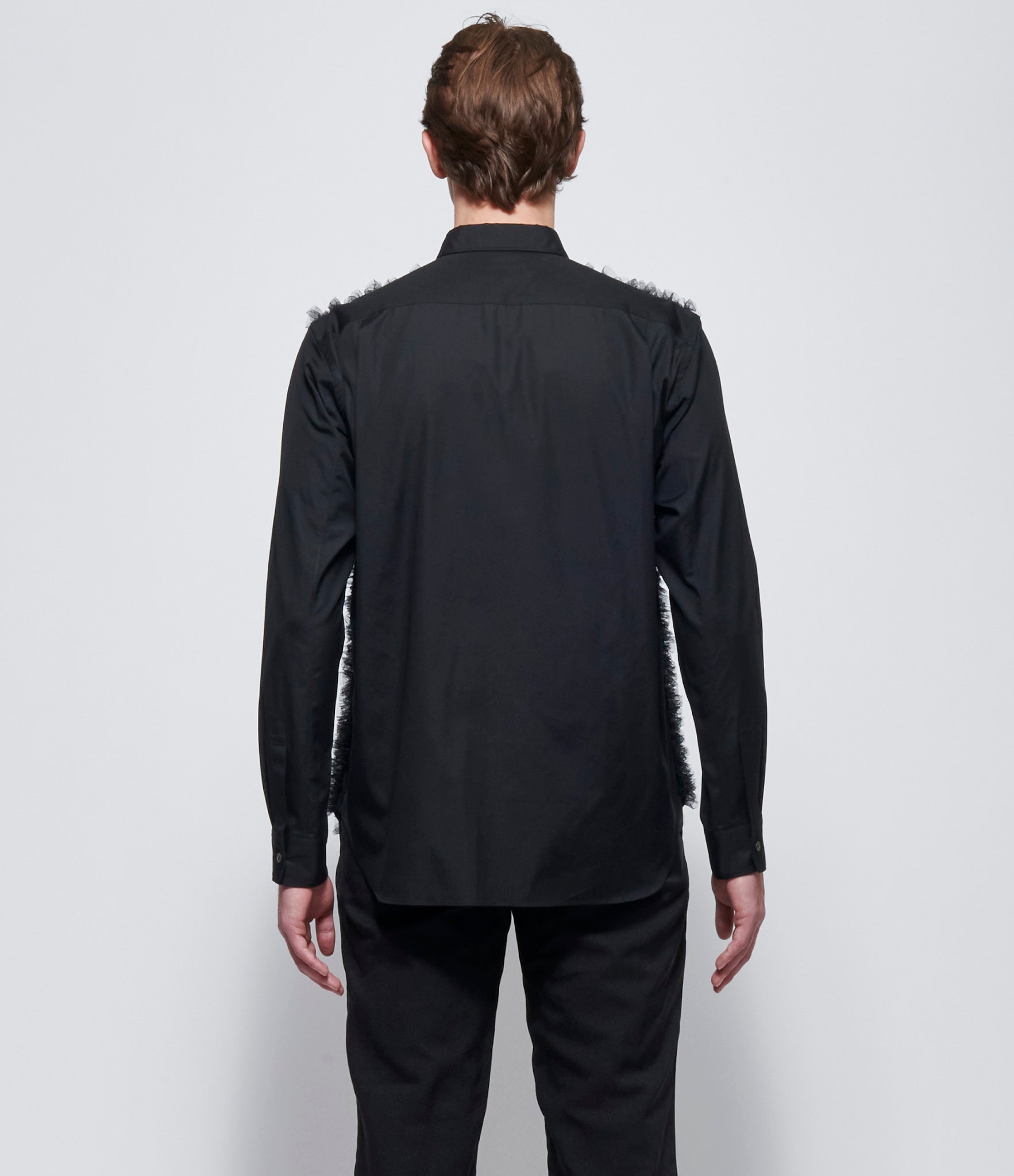 Comme Des Garcons Homme Plus Tulle Ruffled Shirt