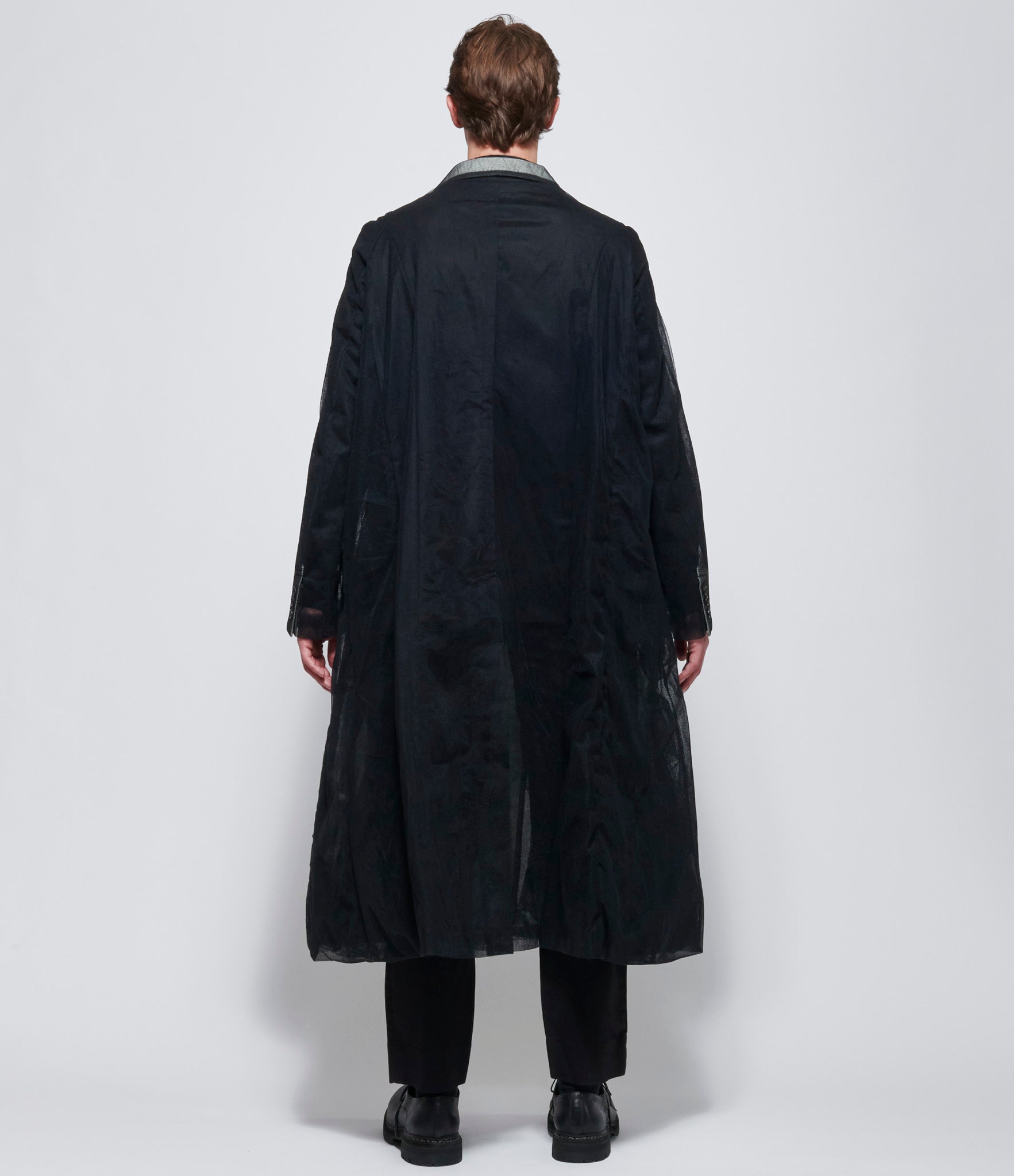 Comme Des Garcons Homme Plus Long Tulle Coat