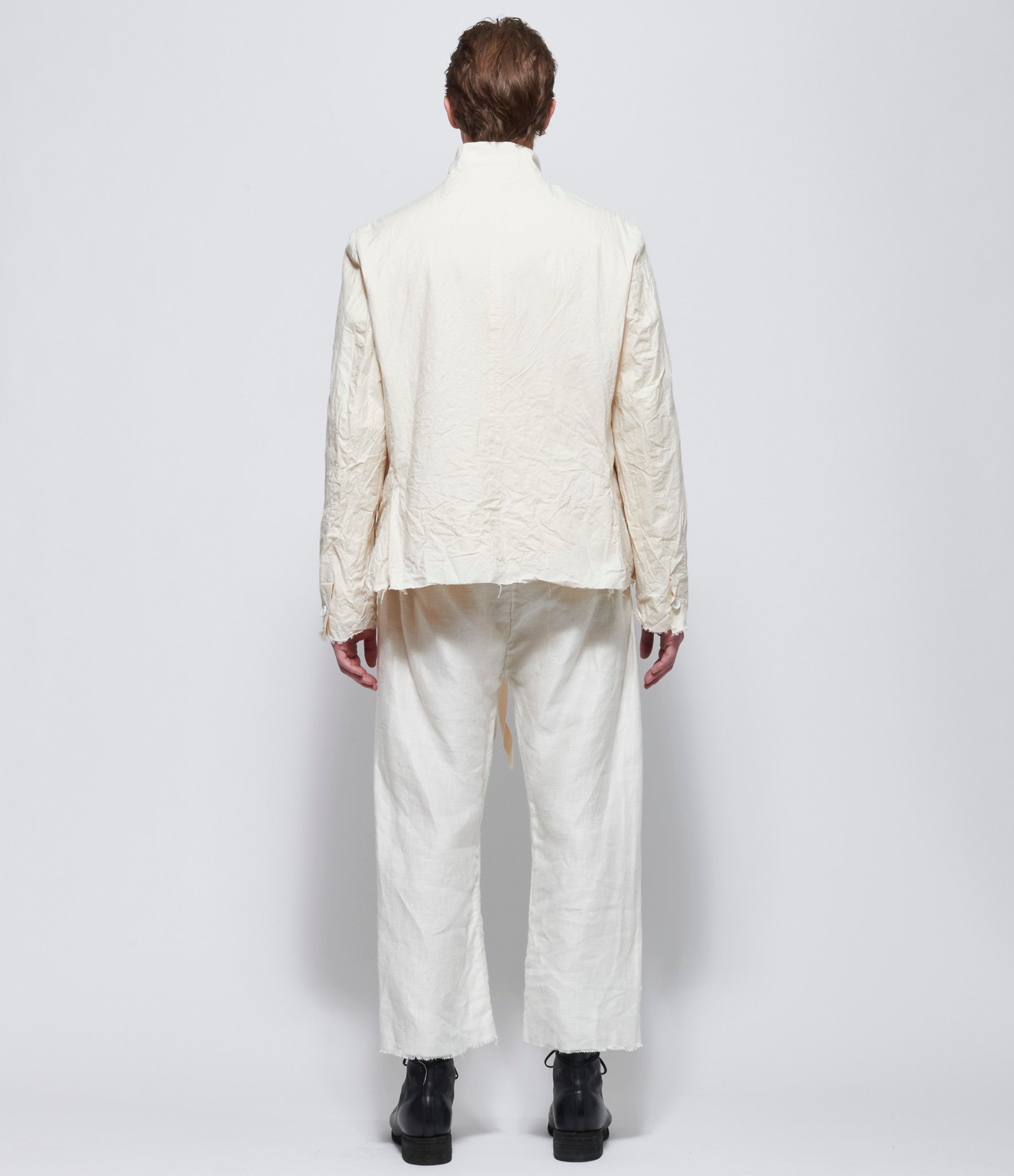 Elena Dawson Swan Linen Drawstring Pocket Pants