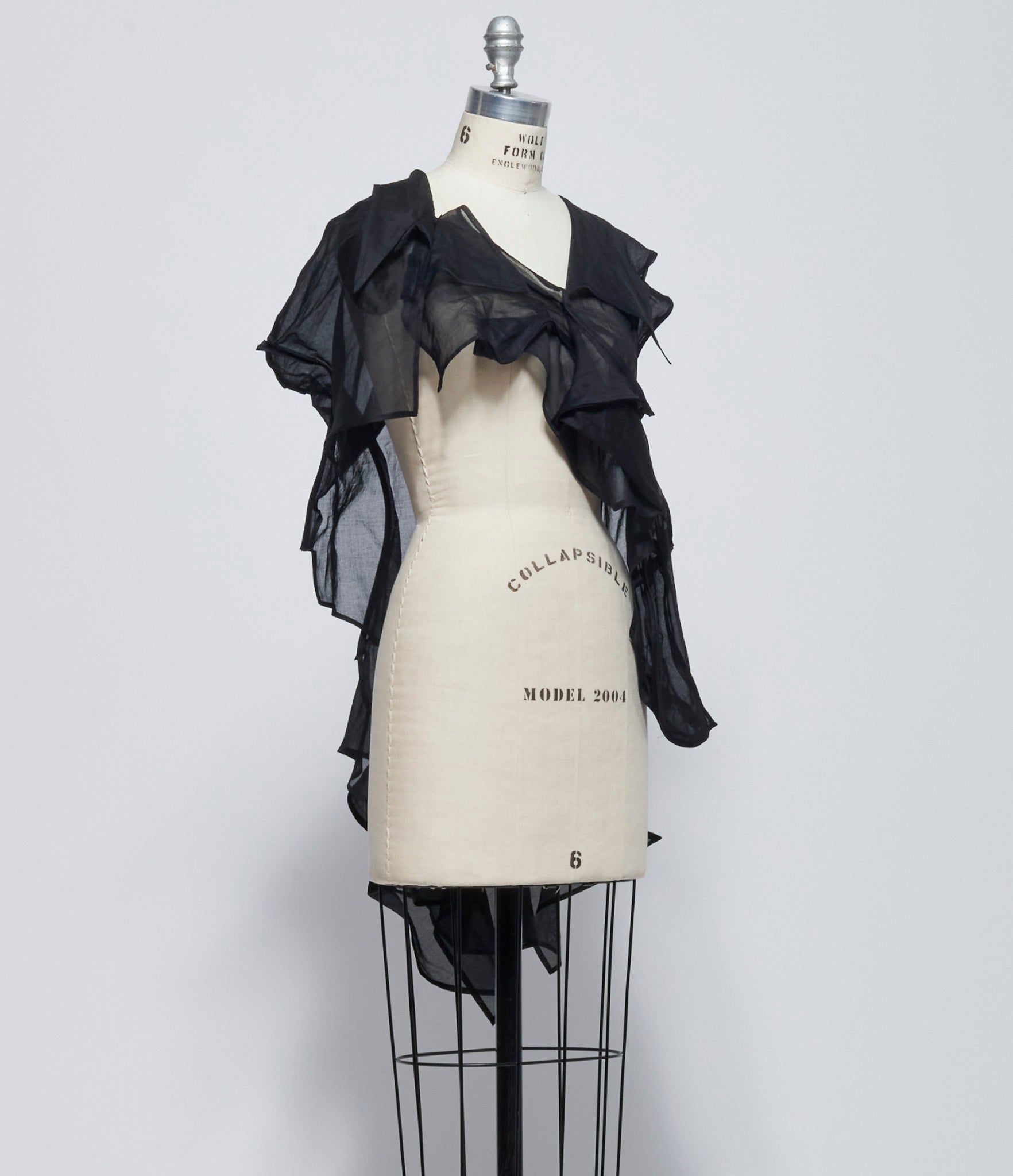 Yohji Yamamoto Womens Paneled 3D Blouse
