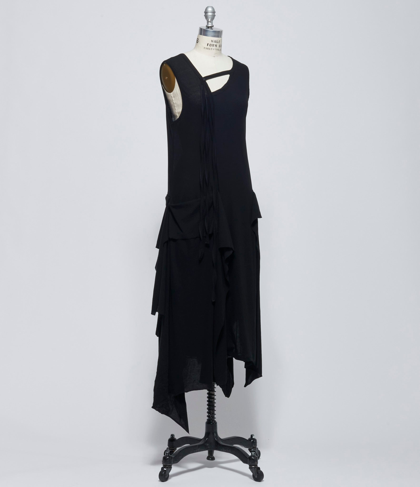 Yohji Yamamoto Womens Strap Sleeveless Dress