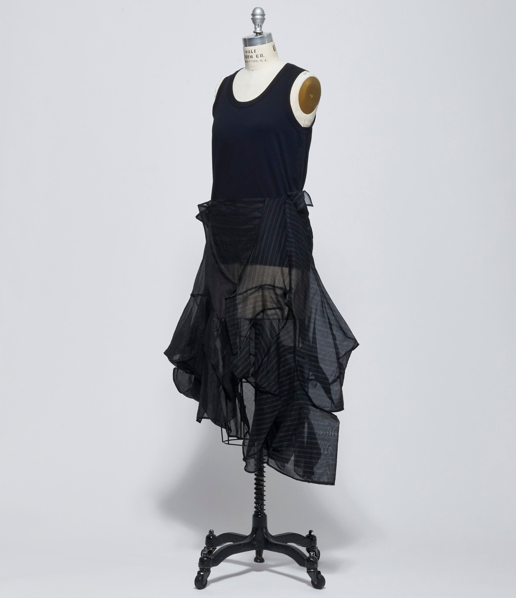 Yohji Yamamoto Womens Darts 3D Skirt