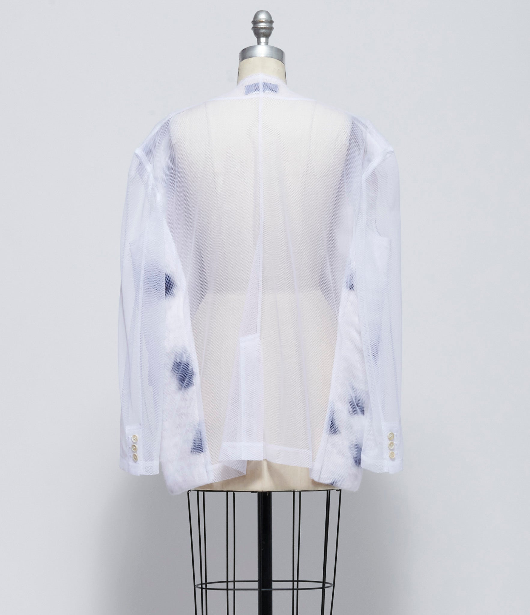 Comme Des Garcons Womens Faux Spotted Fur Mesh Jacket