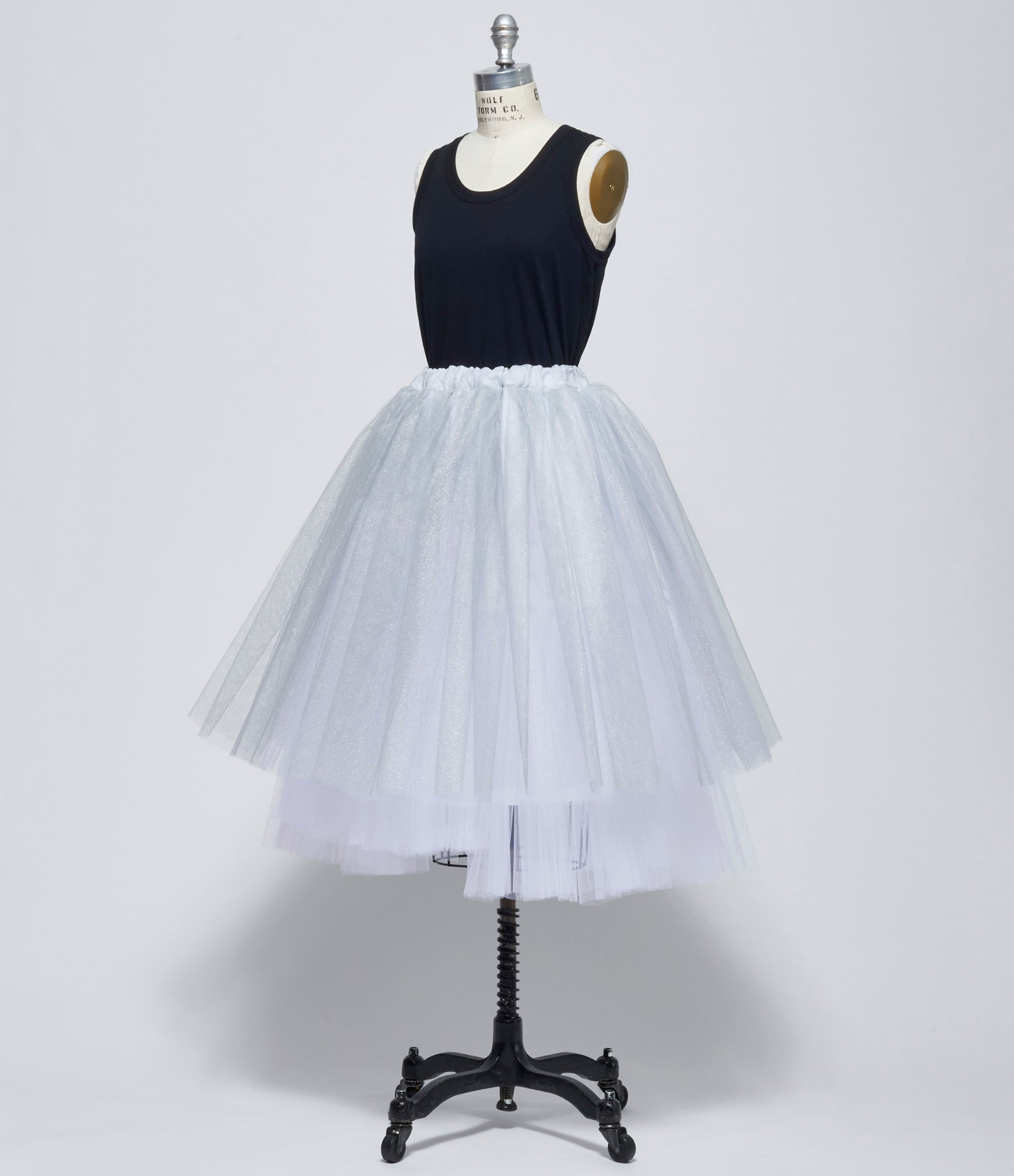 Comme Des Garcons Womens White Tulle Tutu Skirt