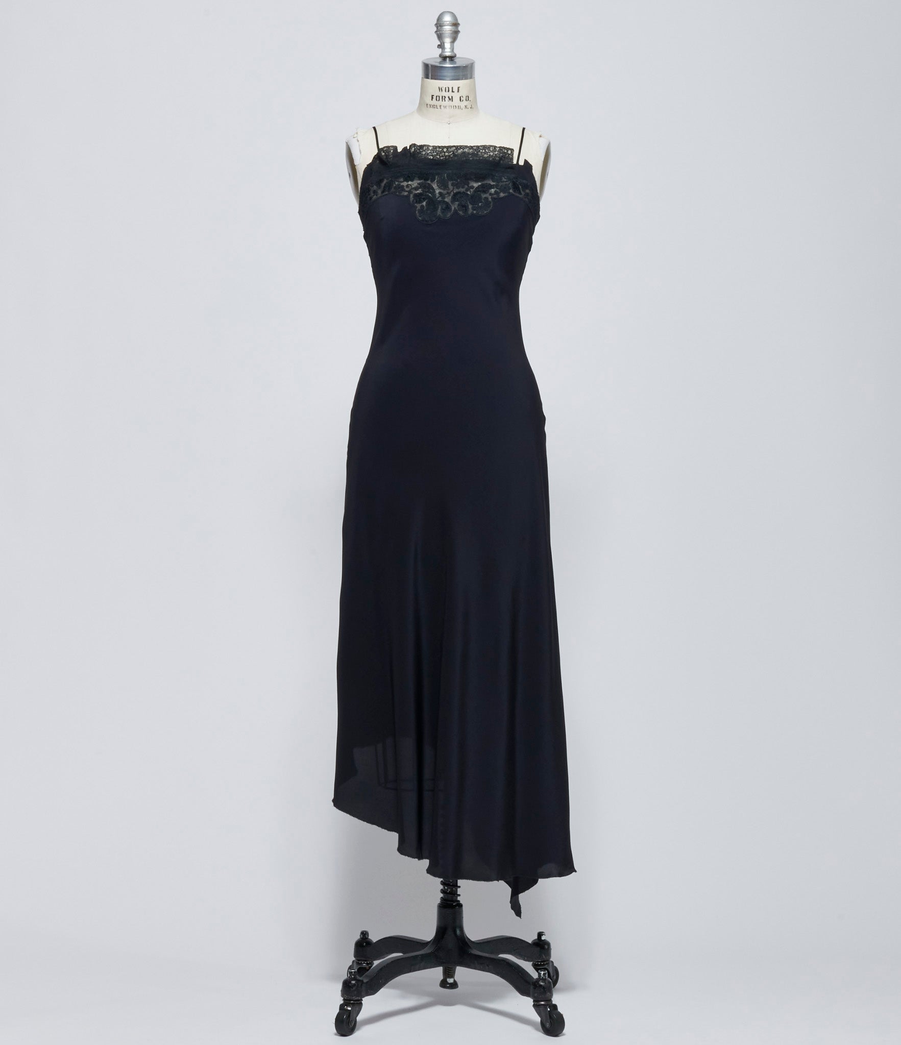Marc Le Bihan Womens Black Robe Combi Haut Dentel