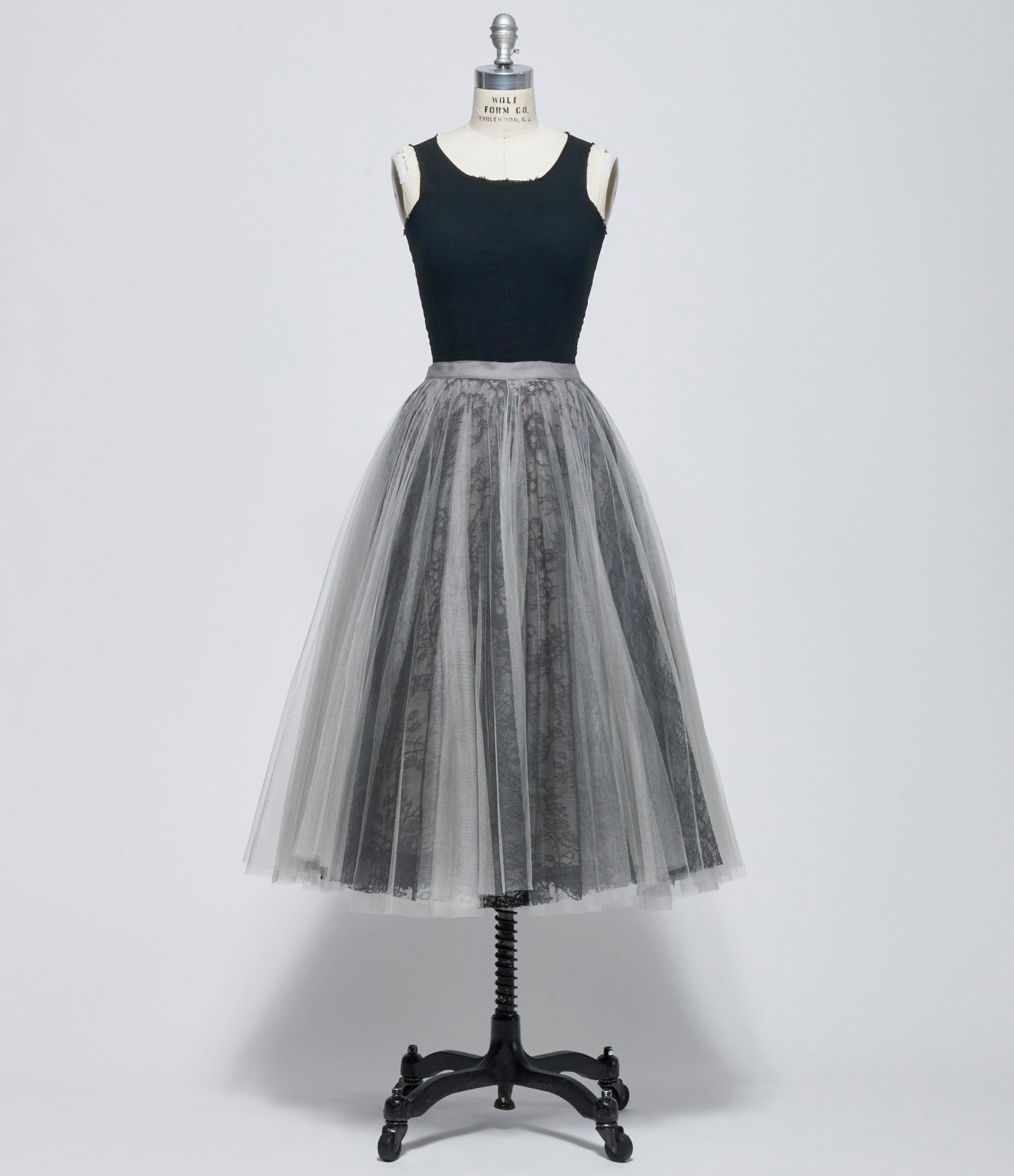 Marc Le Bihan Womens Metal Jupe Tulle Dentelle