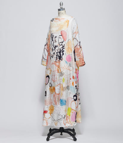 Daniela Gregis Womens Abito Dress Lunedi Cimosa Collo Lavato Disegno Mercato